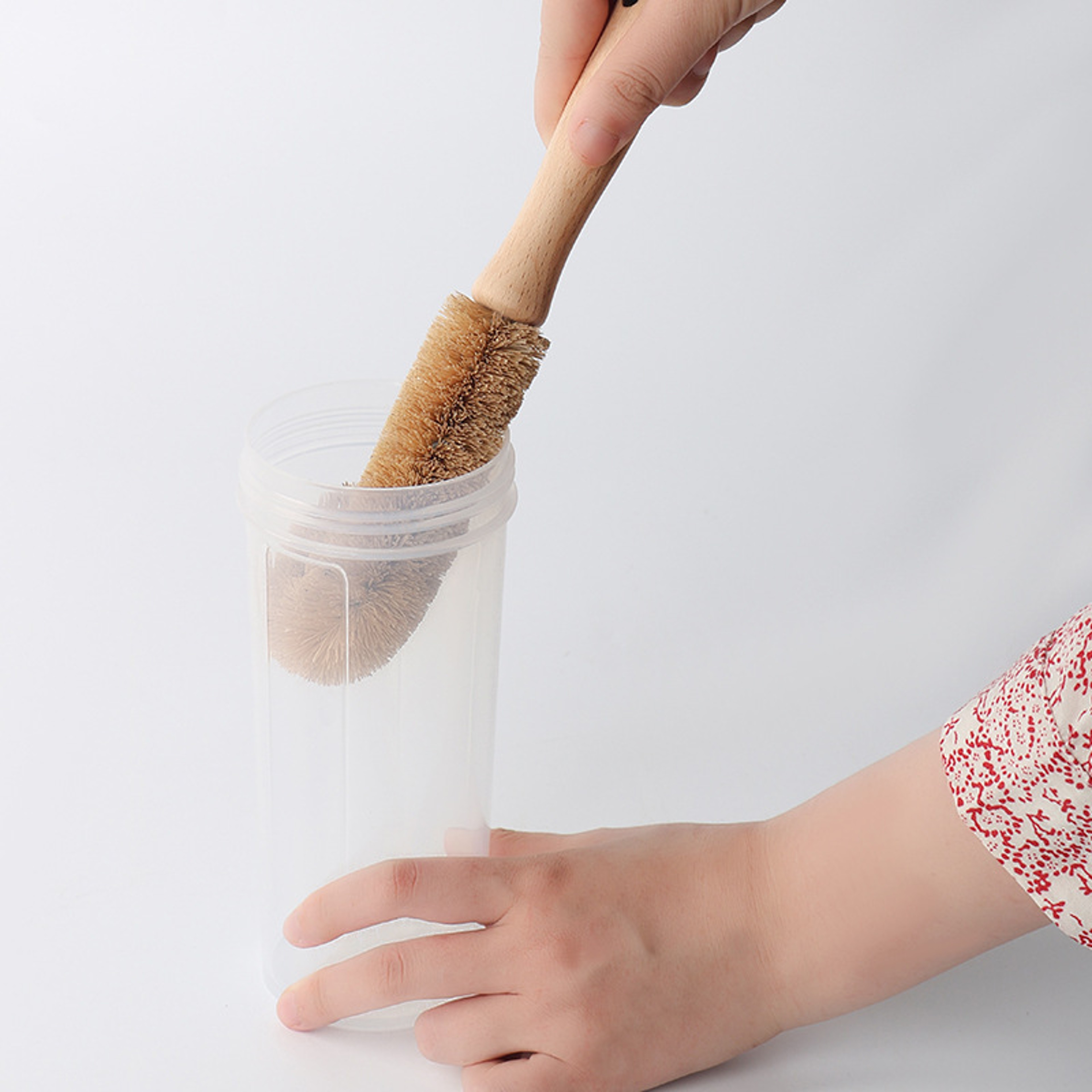 EcoCoir Kitchen Scrub Brush Set For Bottles Cups  Dish Cleaning Brush Tasks 2