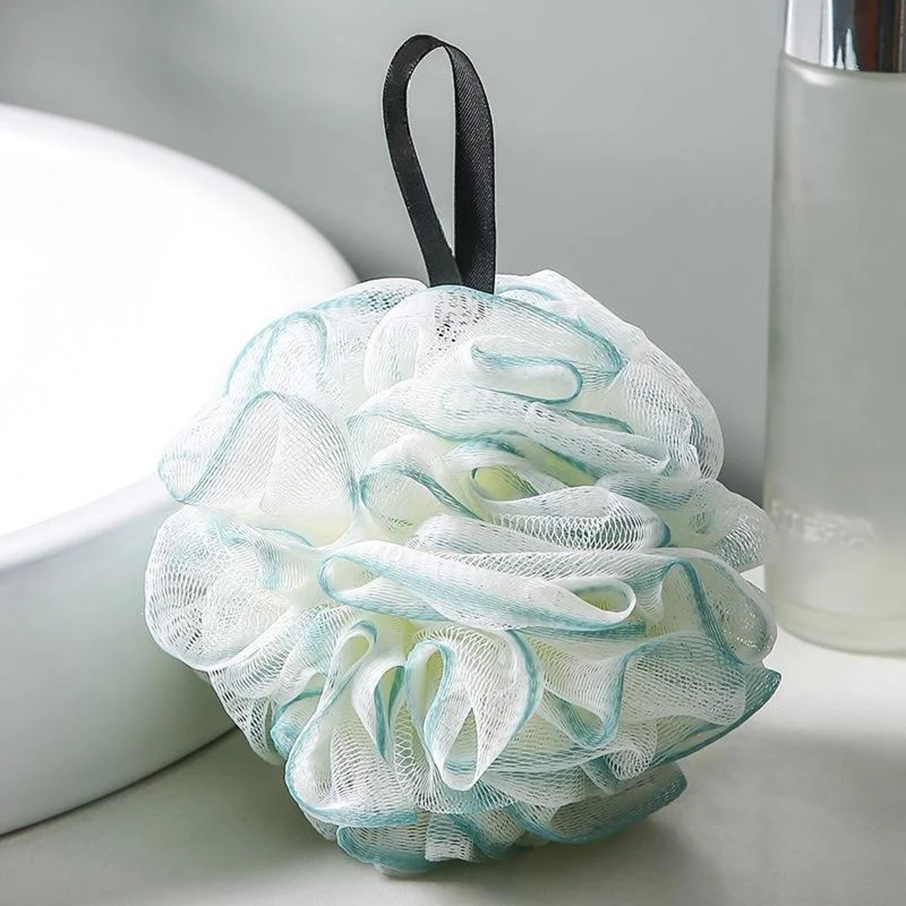 Luxury Bubble Bath Sponge Body Scrubber Large Mesh Shower Sponge for Rich Lather – view 9