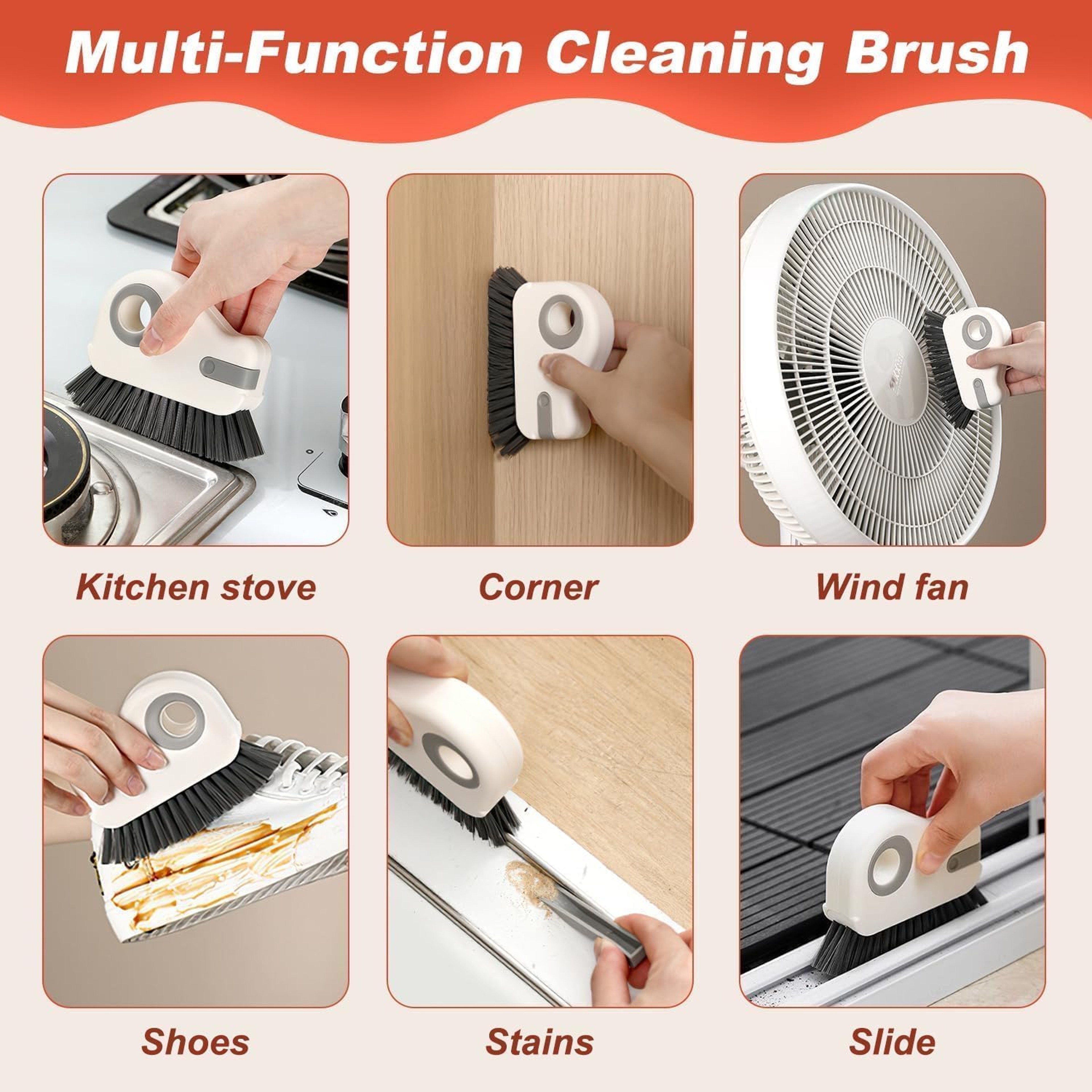 Precision Groove Cleaning Brush For Window Tracks Door Rails  Hard To Reach Gaps 4