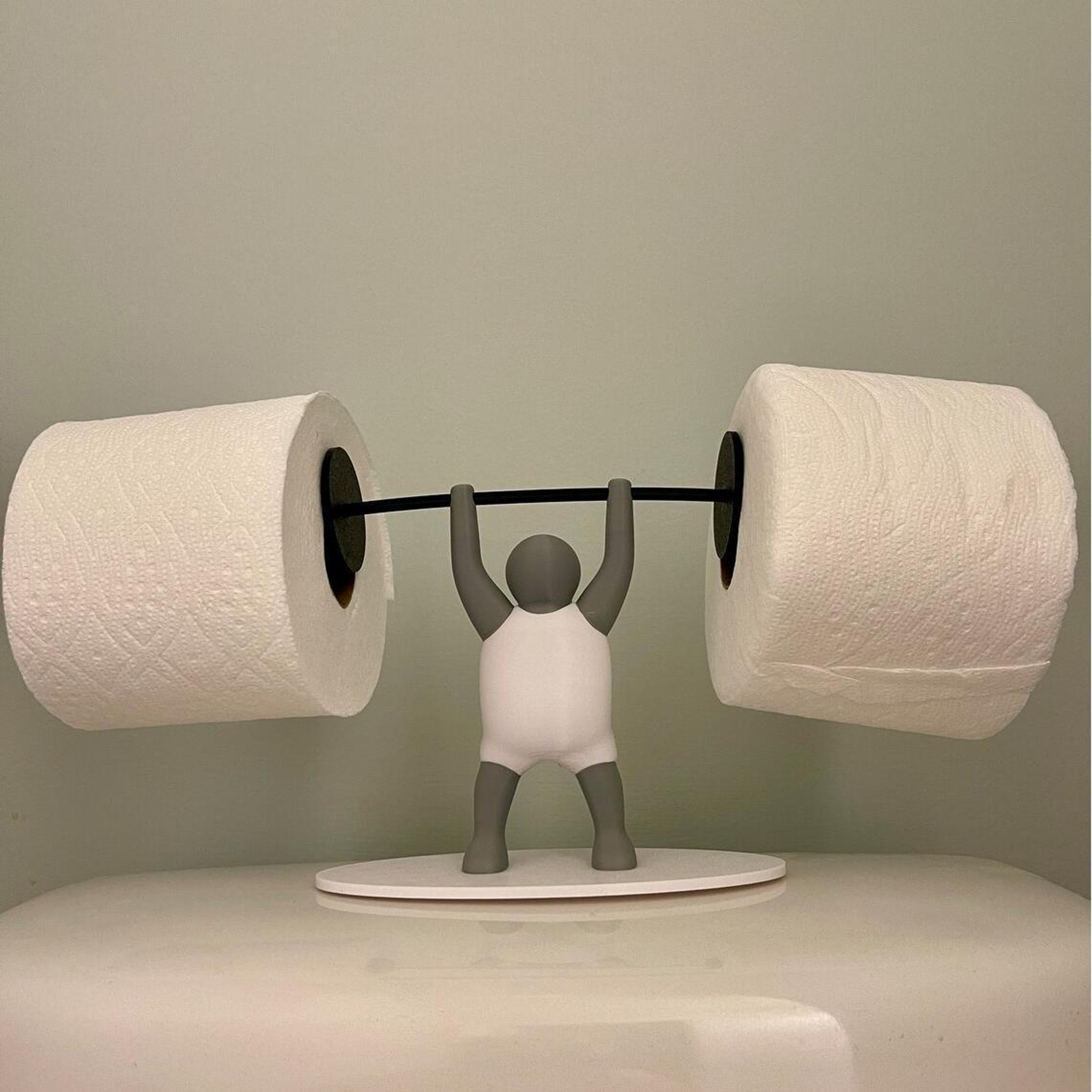 Gym Lifter Toilet Paper Holder Funny Fitness Bathroom Decor Gift for Gym Lovers – view 7