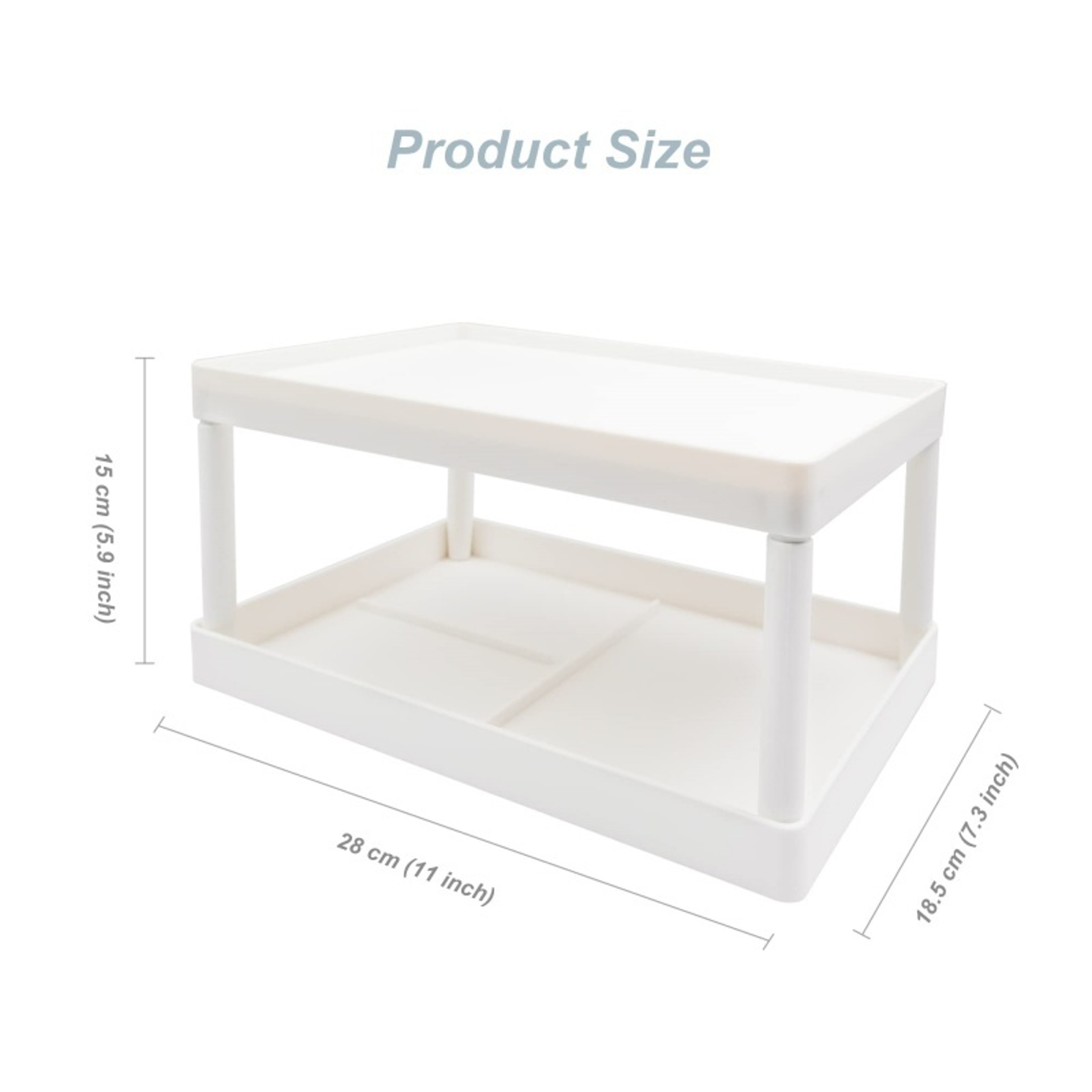 Double Layer Desk Organizer Rack For Office Supplies Stationery  Dorm Storage 5