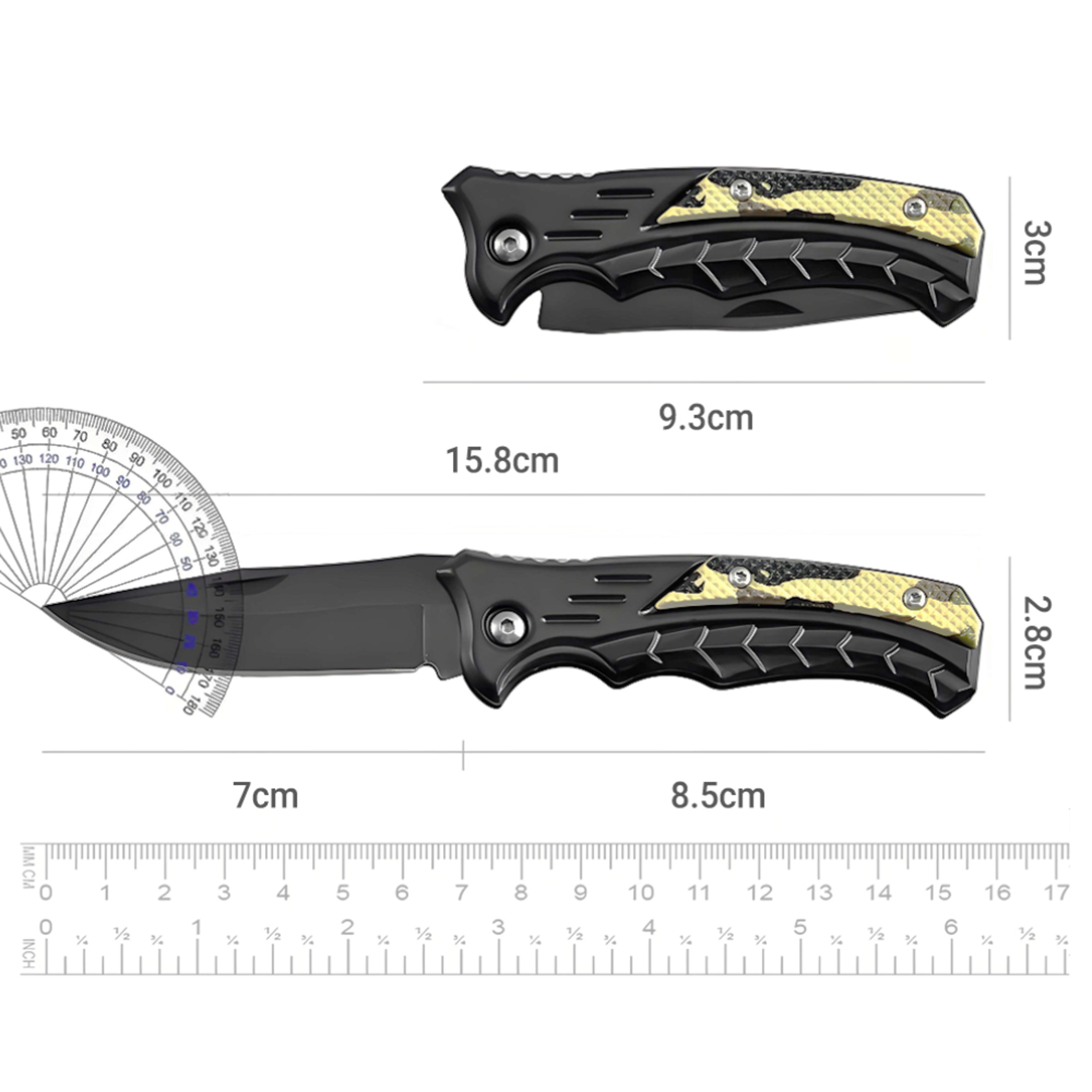 TrailPro Folding Fillet Knife Portable Stainless Steel Fishing  Camping Cutting Knife 4