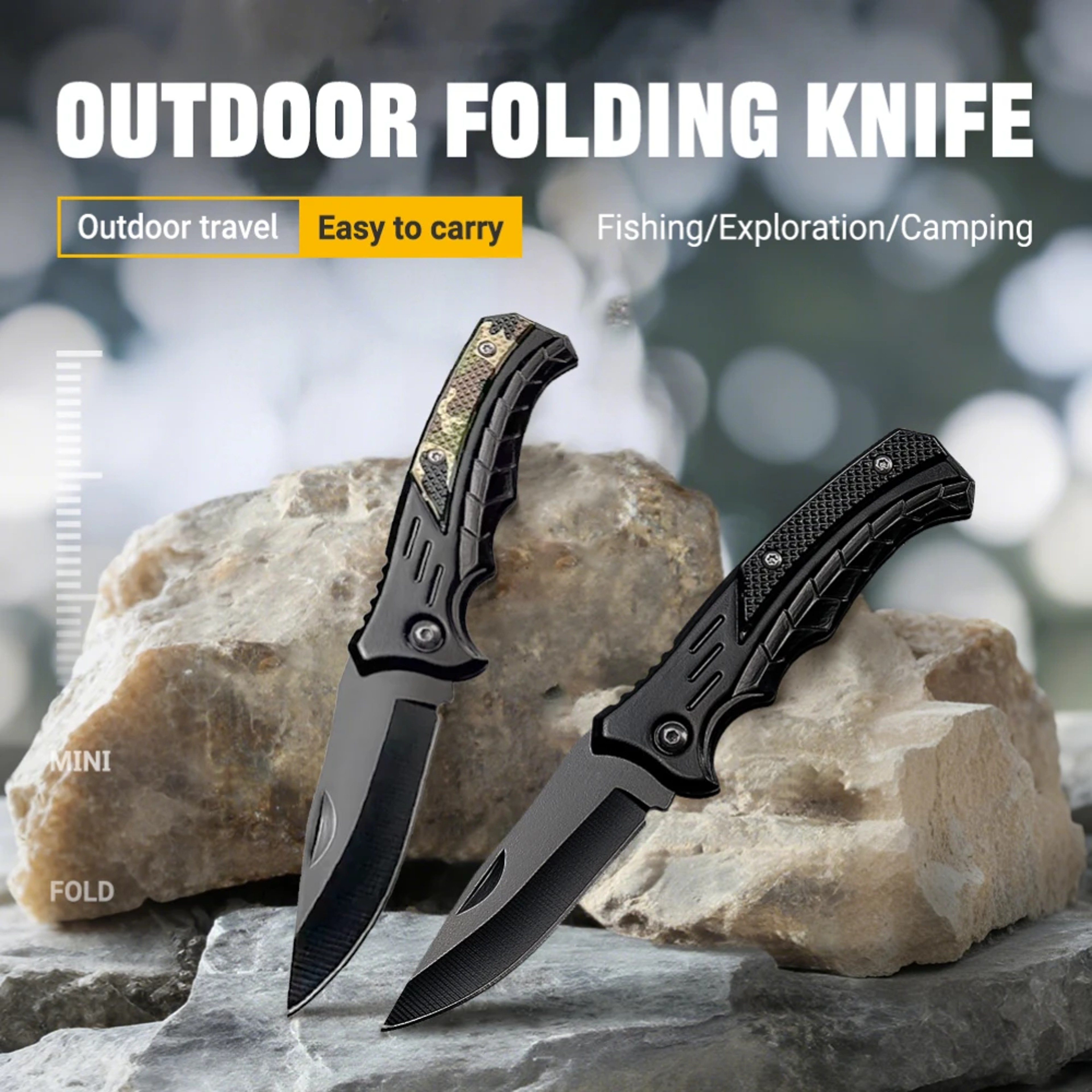 TrailPro Folding Fillet Knife Portable Stainless Steel Fishing  Camping Cutting Knife 5