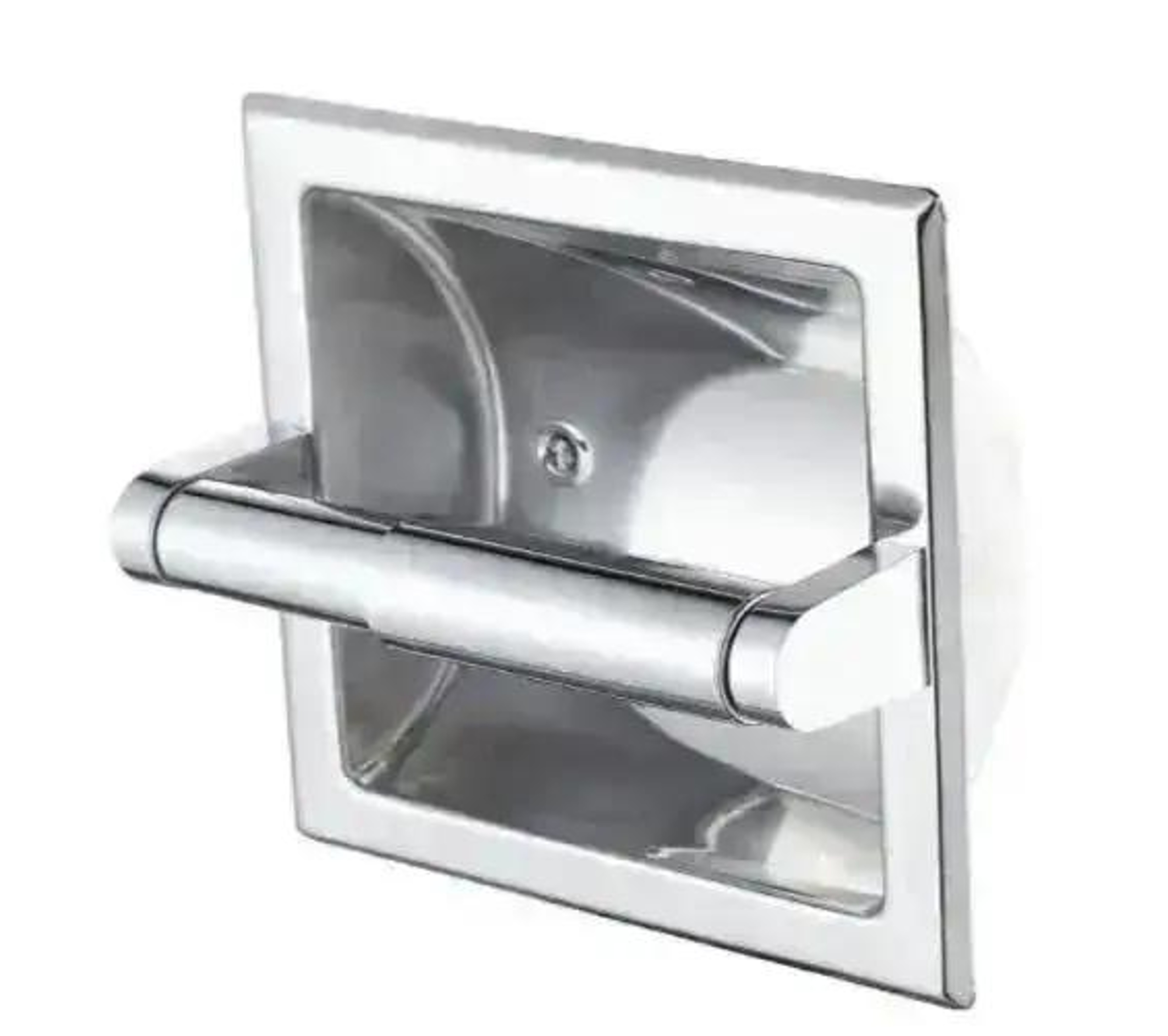 Matte Black Recessed Toilet Paper Holder with Mounting Bracket for Modern Bathrooms – view 8