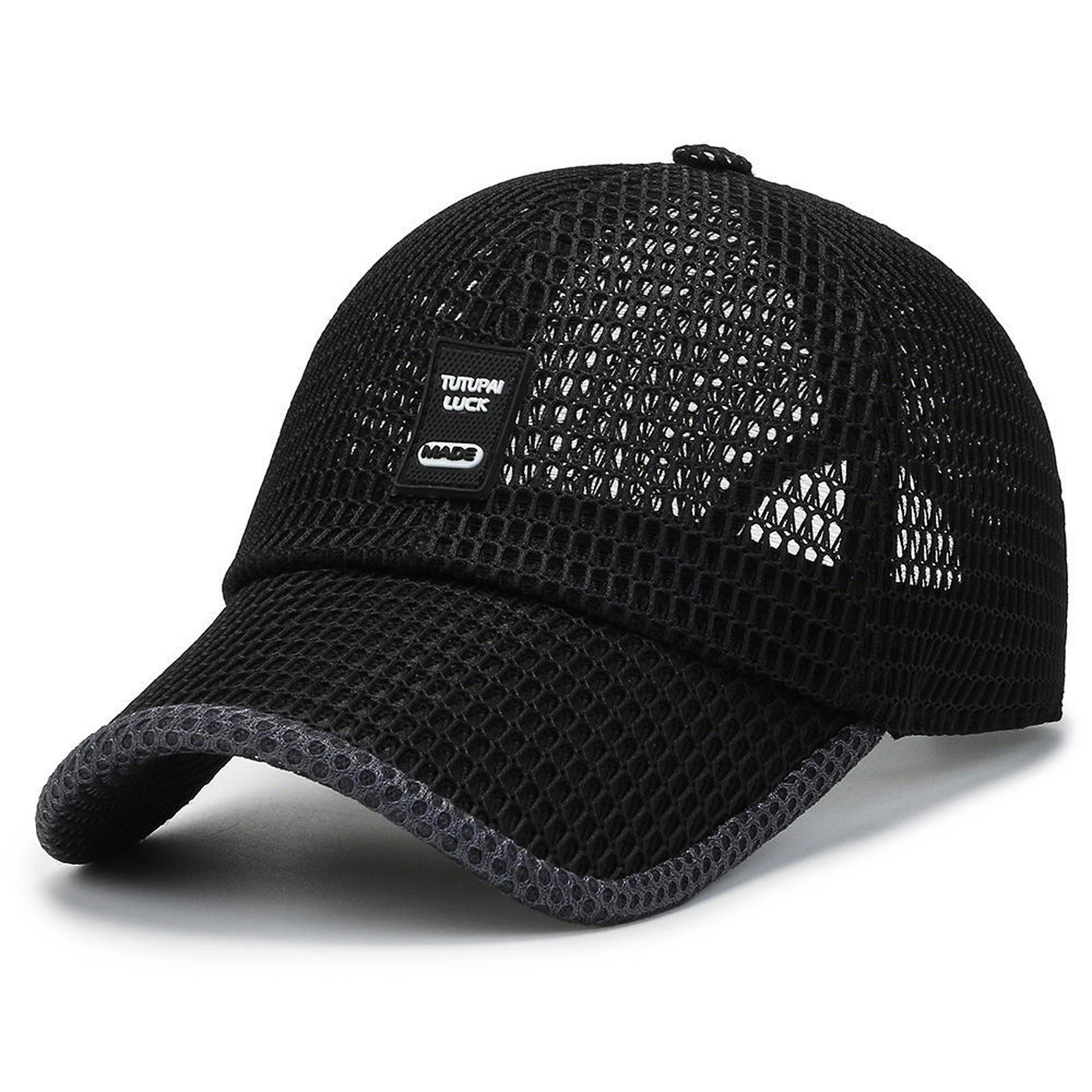 UV Shield Quick Dry Mesh Baseball Cap For Men  Wide Brim Outdoor Sun Protection Hat 4