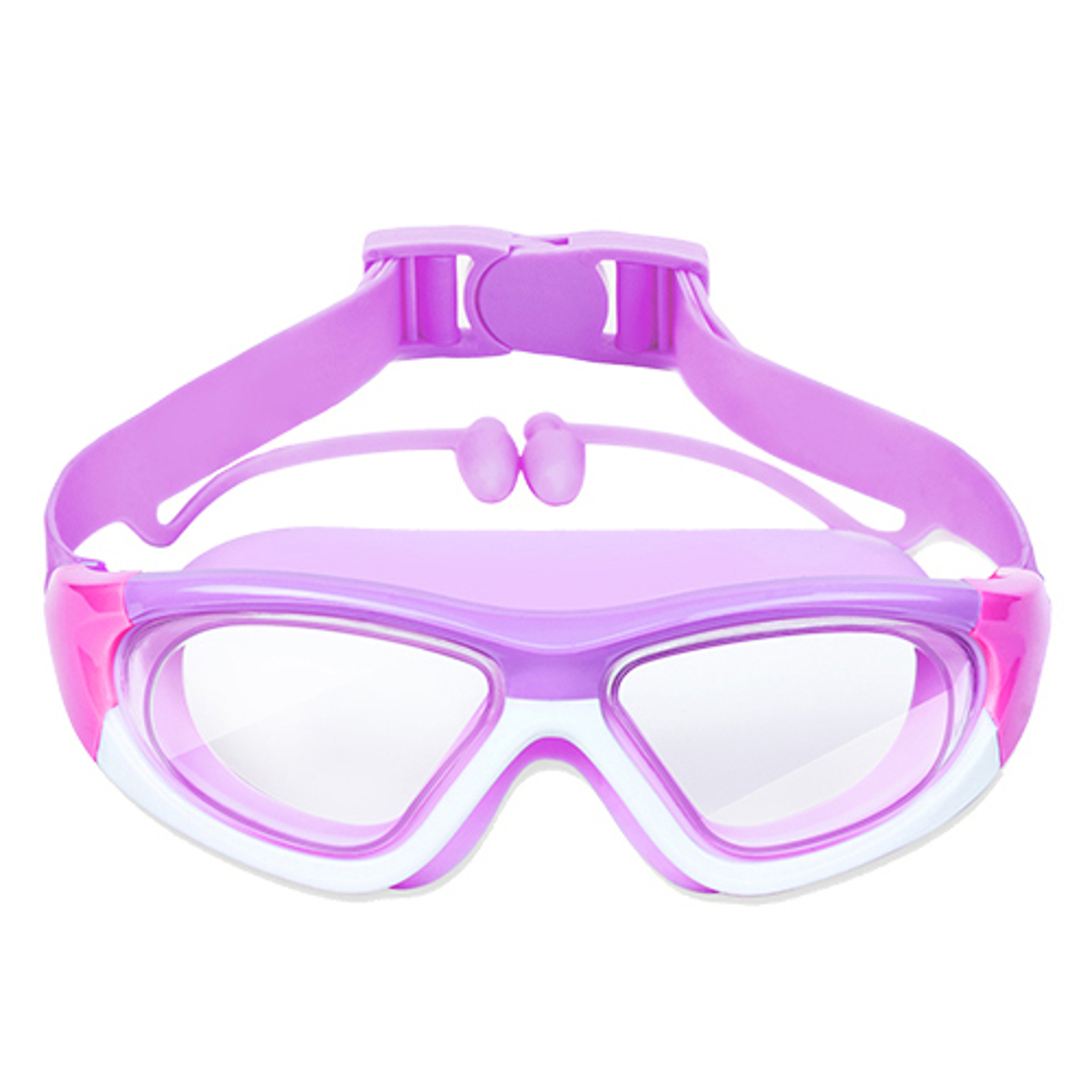 Kids Waterproof Anti Fog Swimming Goggles with Silicone Earplugs – view 8