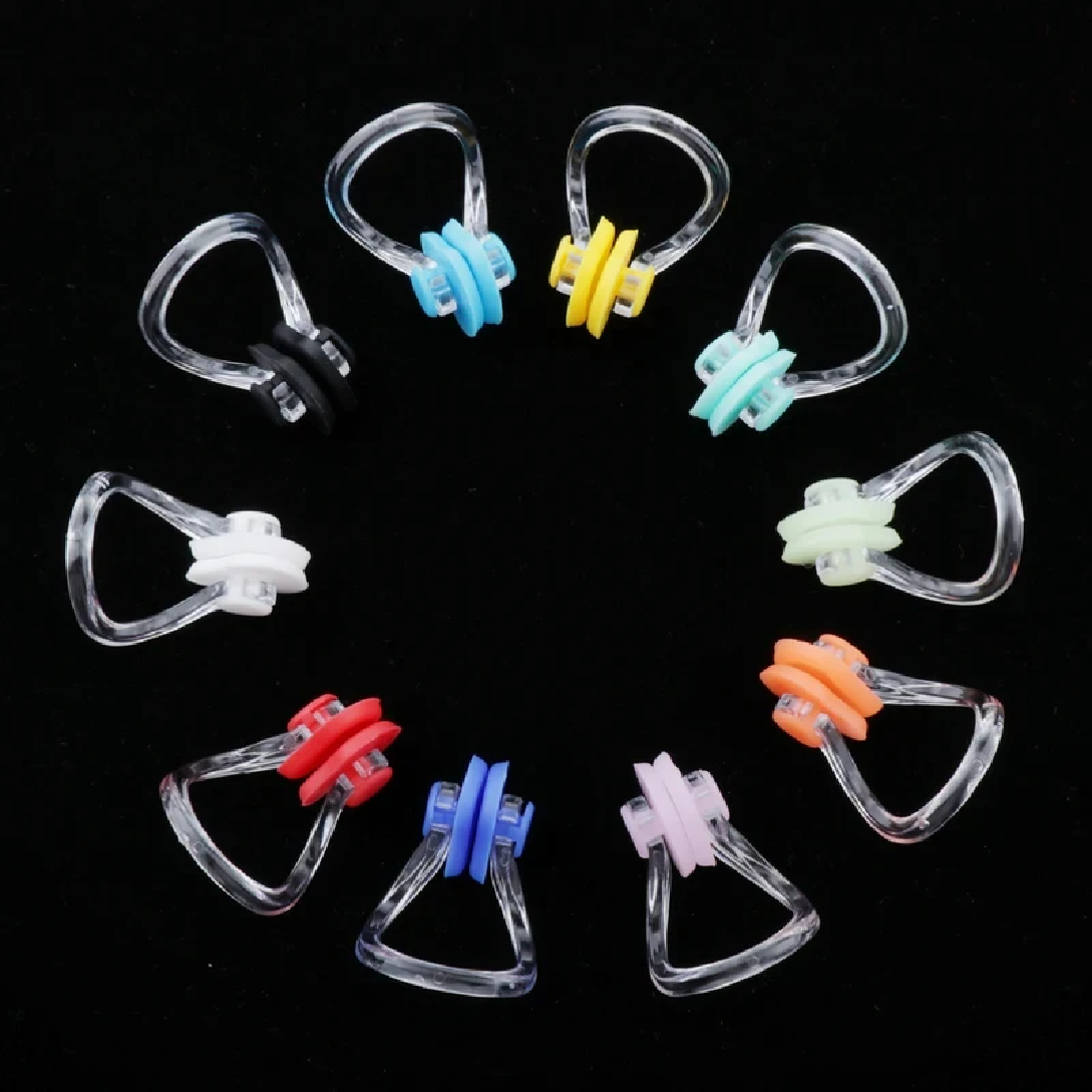 Reusable Soft Silicone Swimming Nose Clip Comfortable Waterproof Nose Plugs For Adults Kids 0