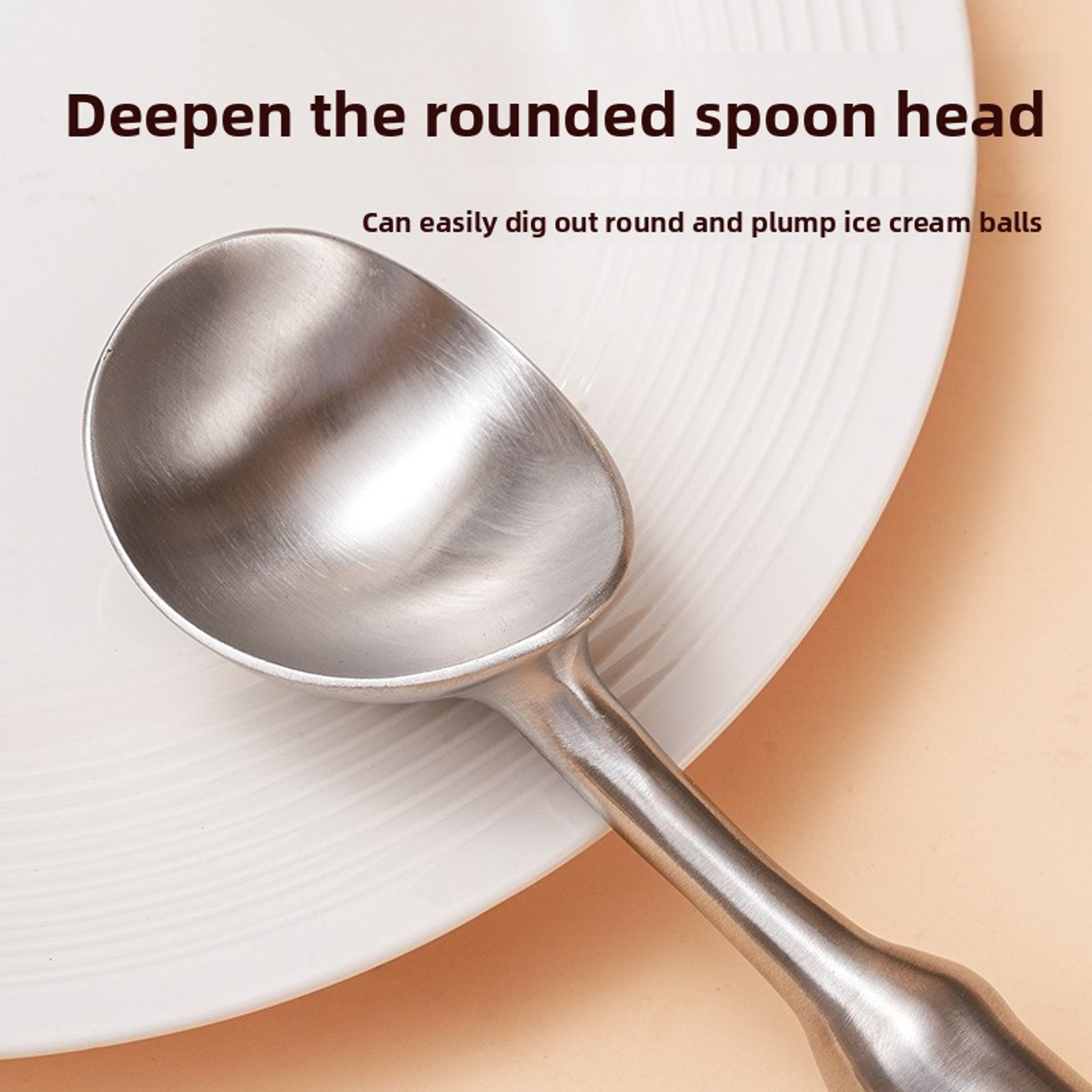 GlideScoop Stainless Steel Ice Cream Spoon Self Heating Ice Cream Scoop  Fruit Ball Scooper 3