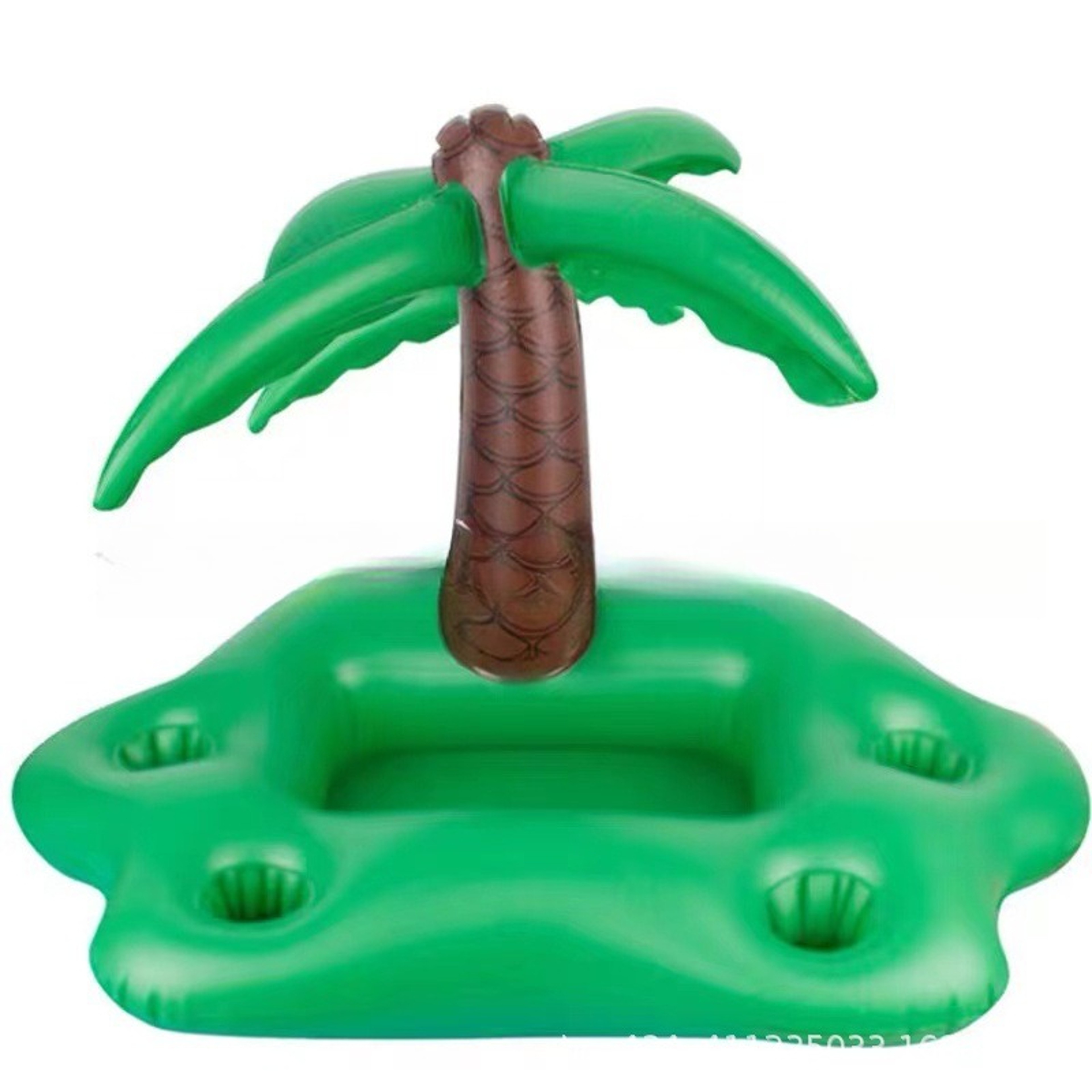 Inflatable Drink Holder Pool Float Cooler With Rainbow Cloud Palm Tree  Umbrella 3