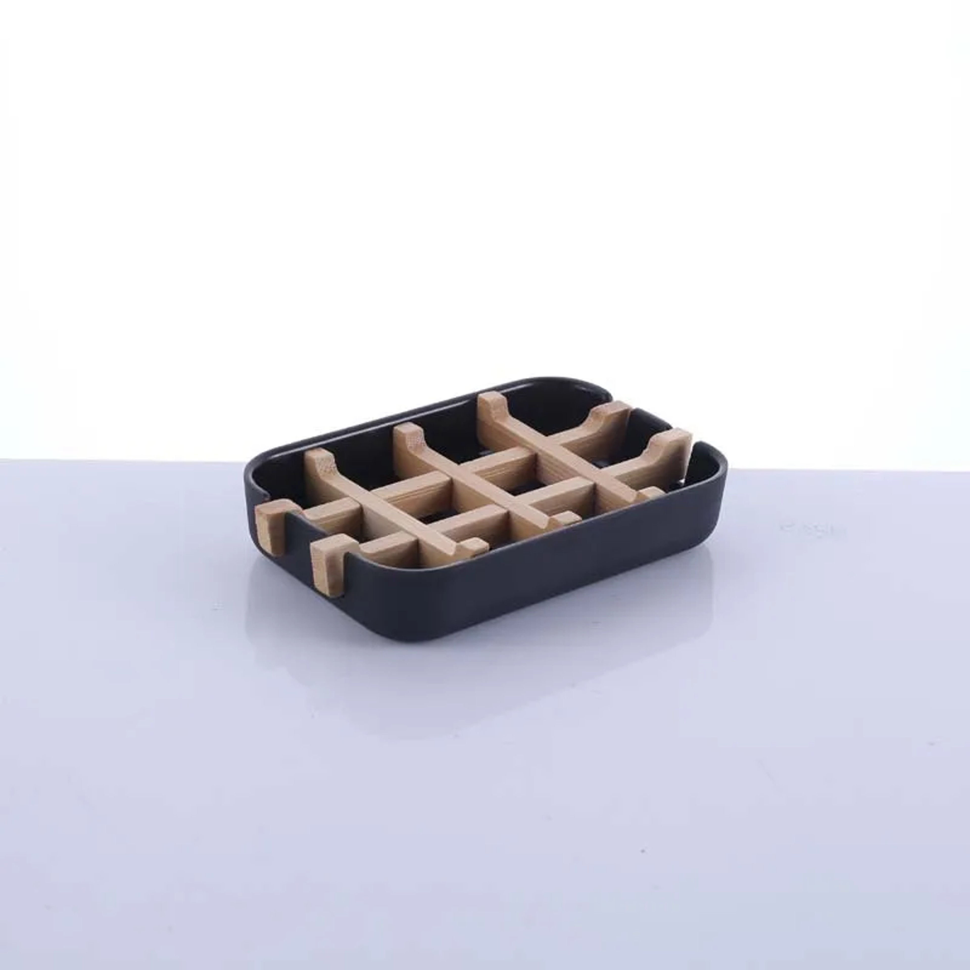 Premium Bamboo Soap Dish With SelfDraining Wooden Holder For Bathroom  Kitchen 5