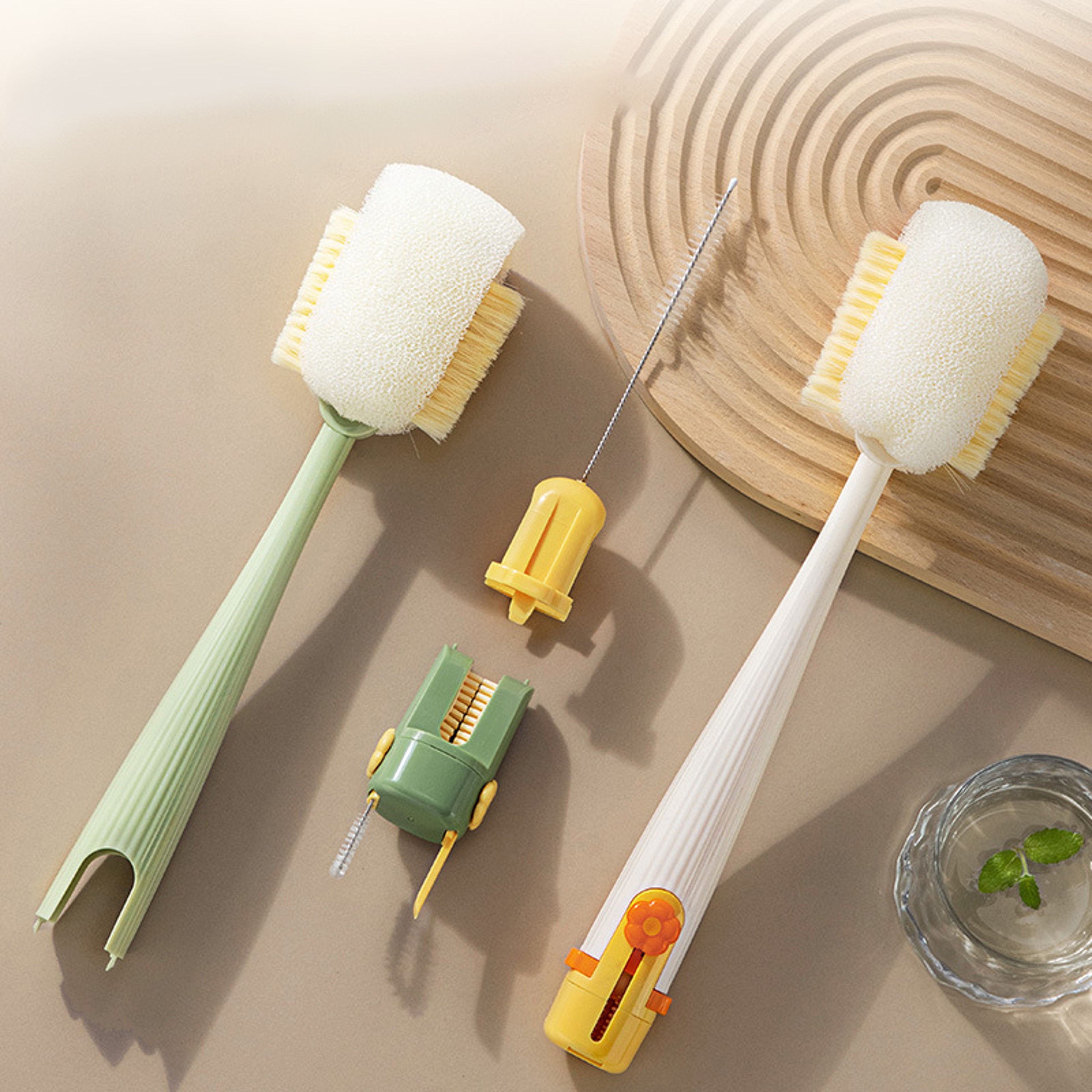 5 In 1 Bottle Cleaning Brush Set With Straw Cleaner  Cup Lid Detail Brush 2