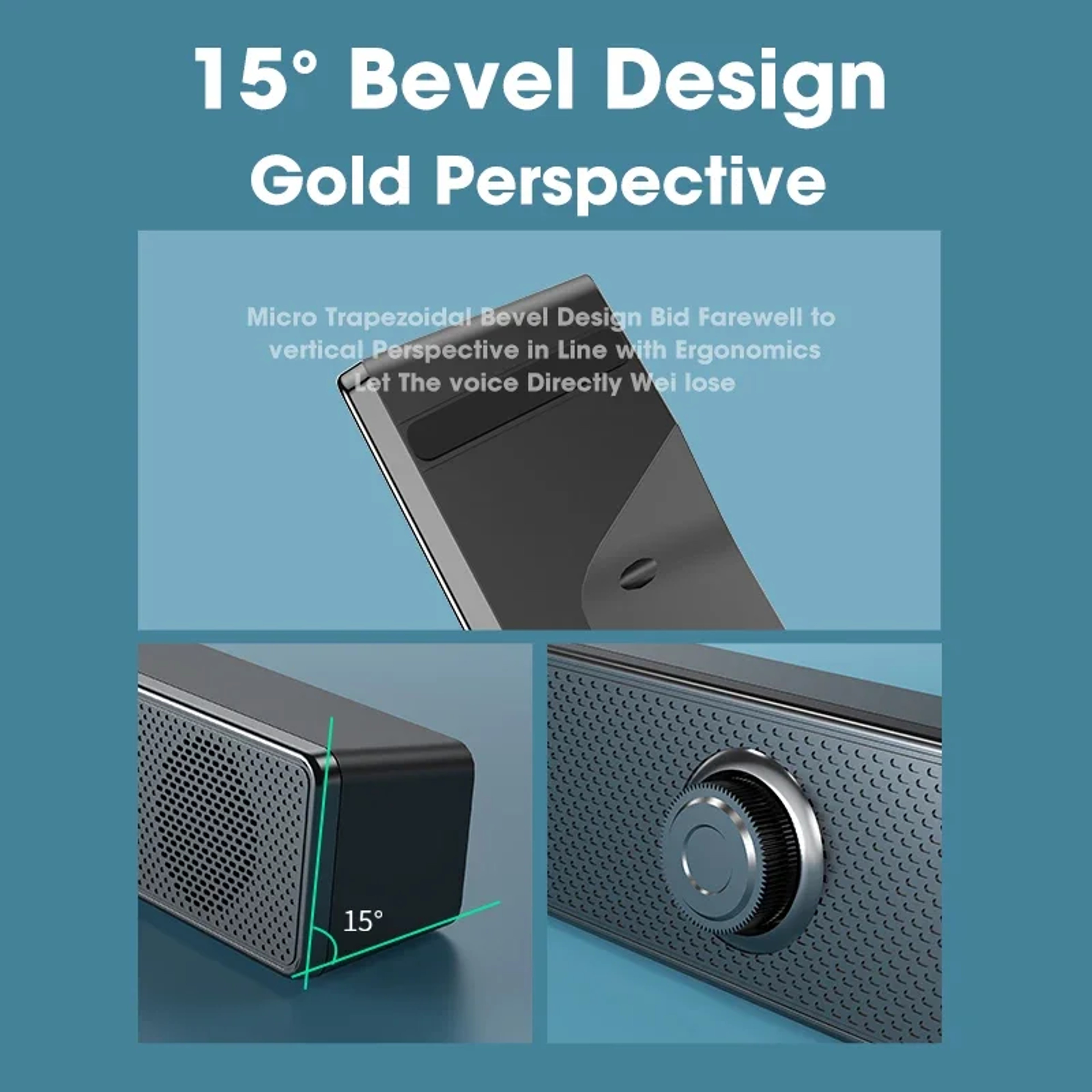 Wireless Bluetooth Soundbar USB Powered PC  TV Speaker For Gaming Laptop  Home Theater 4