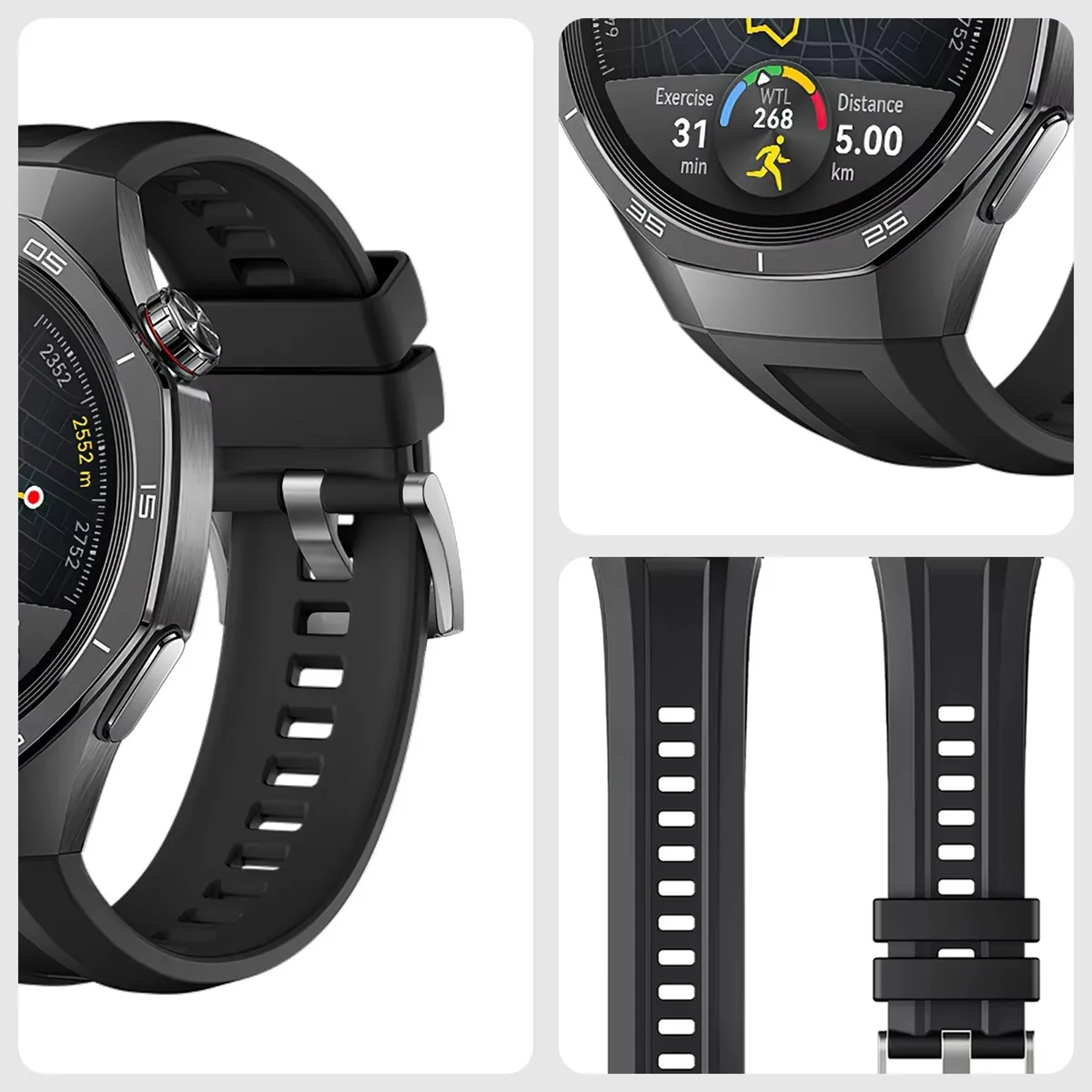 Universal Watch Strap For Huawei Watch GT 5 Pro Silicone Sport Band With Breathable Pin Buckle 1