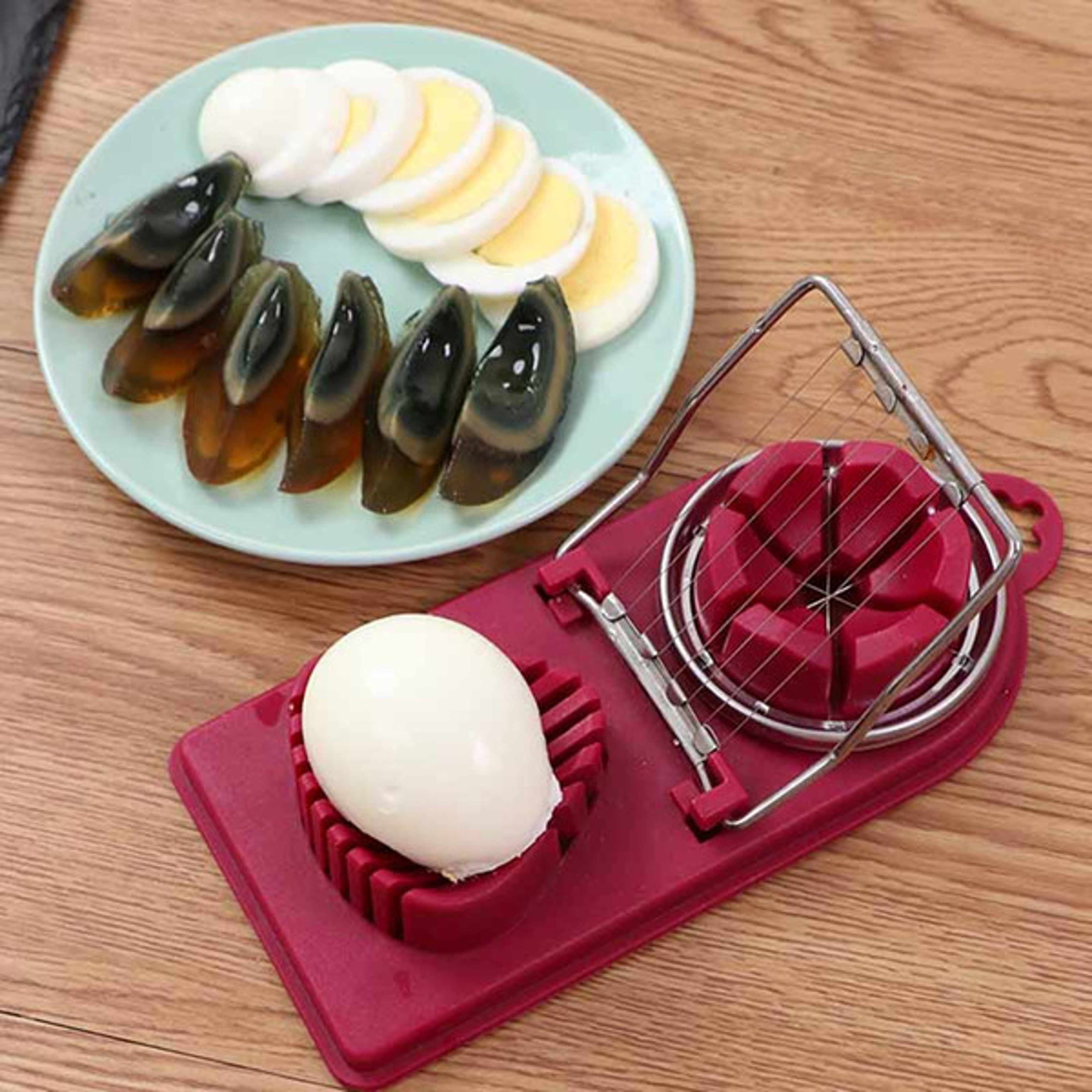 2-in-1 Stainless Steel Egg Slicer & Vegetable Cutter – view 3