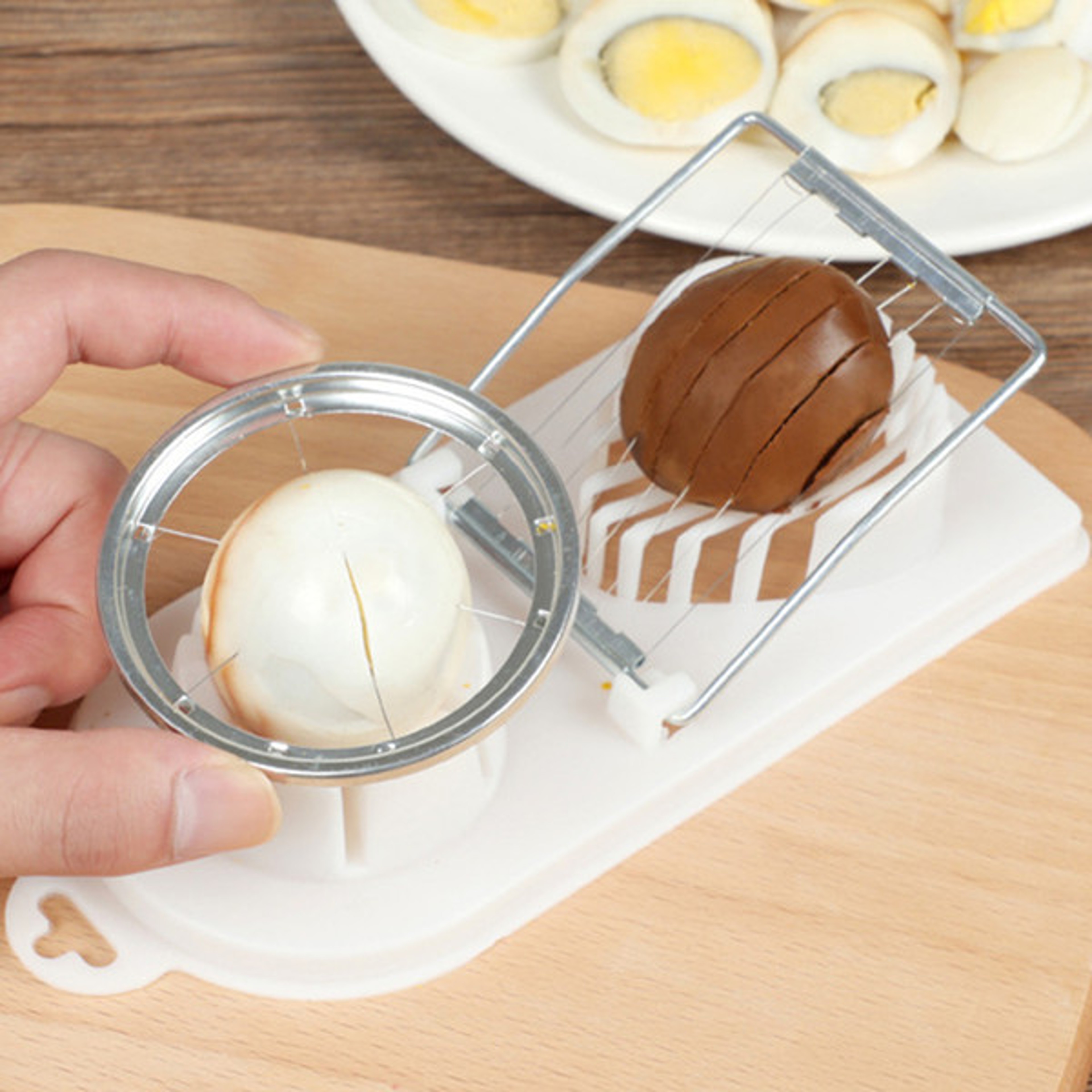 2-in-1 Stainless Steel Egg Slicer & Vegetable Cutter – view 1