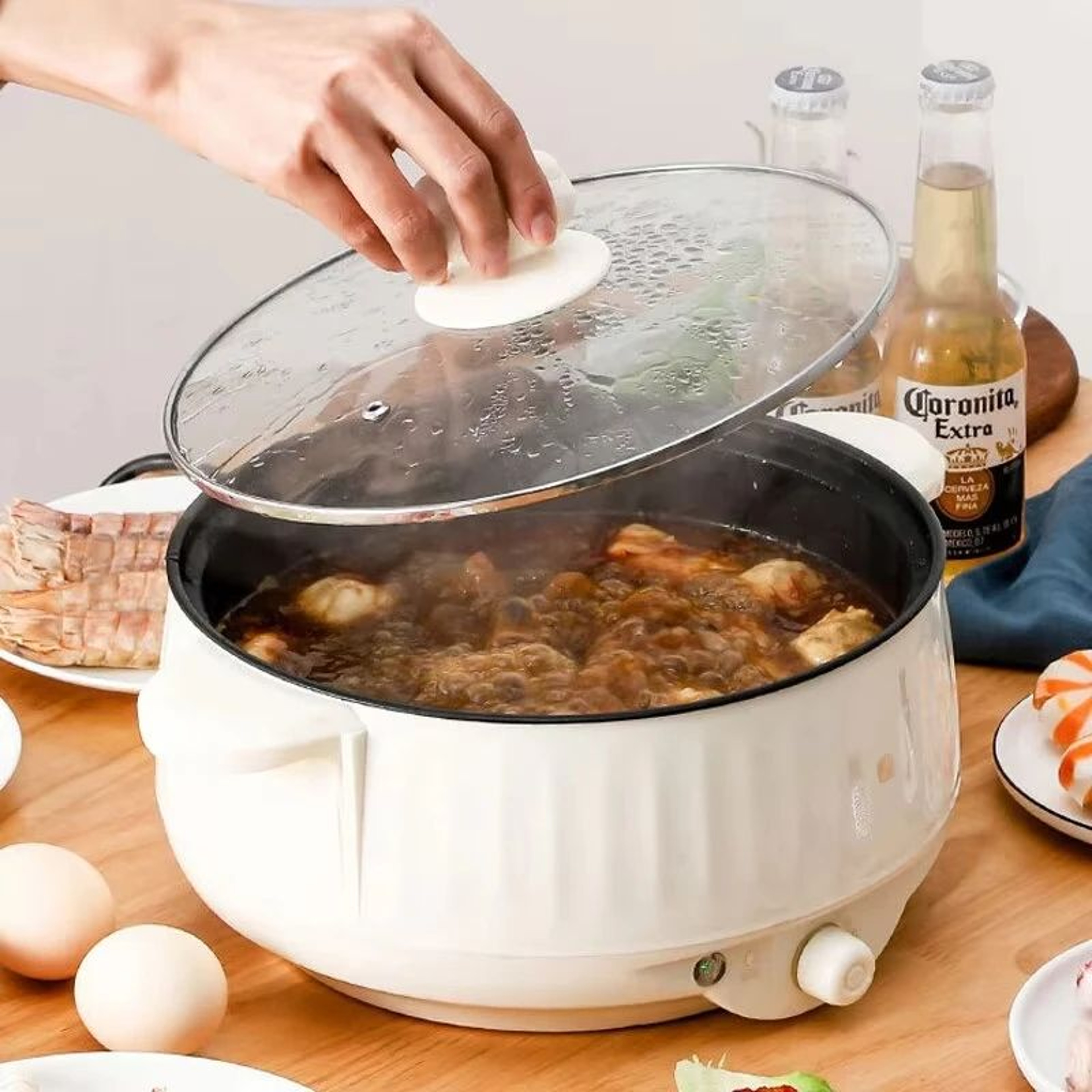 NonStick Electric Multi Cooker With Lid Electric Hot Pot  Food Steamer For Household Cooking 0