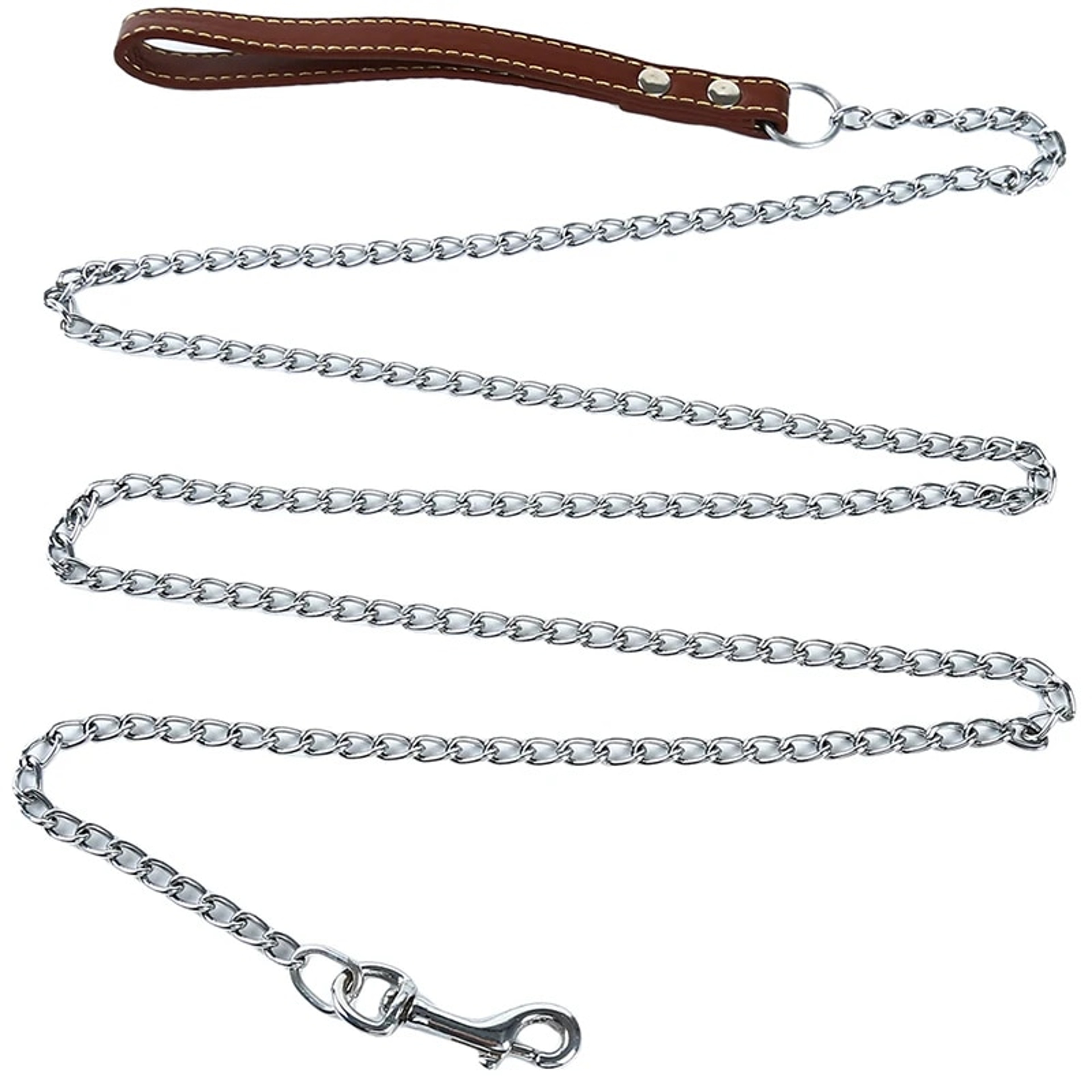 Heavy Duty Chain Dog Leash with Trigger Hook - Pet Training Collar – view 2