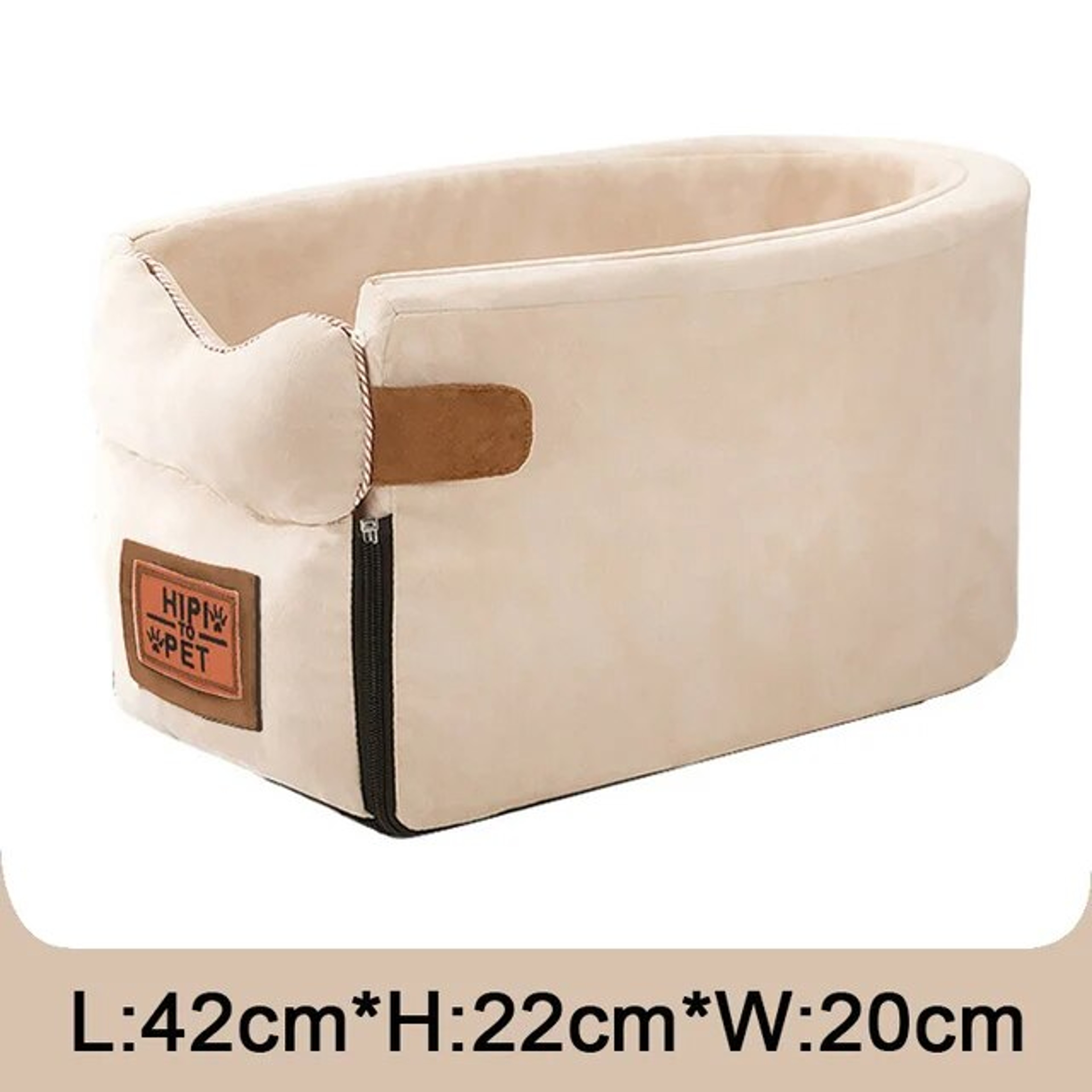 Portable Pet Car Seat: Safe Nonslip Carrier for Small Dog/Cat Travel – view 9