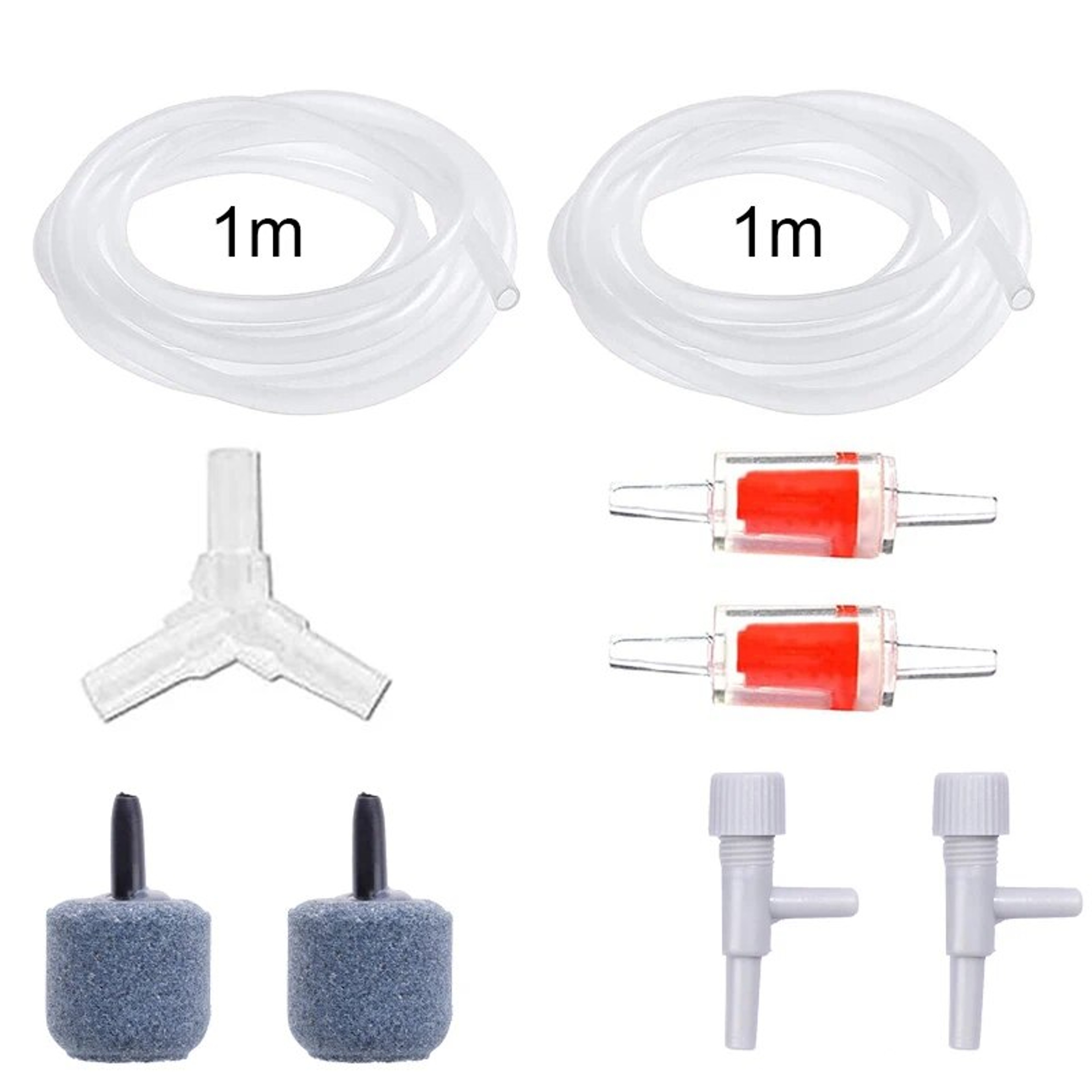 Aquarium Air Pump Kit: Tube, Stone, Valves & Connectors for Fish Tank Oxygen Pump – view 10