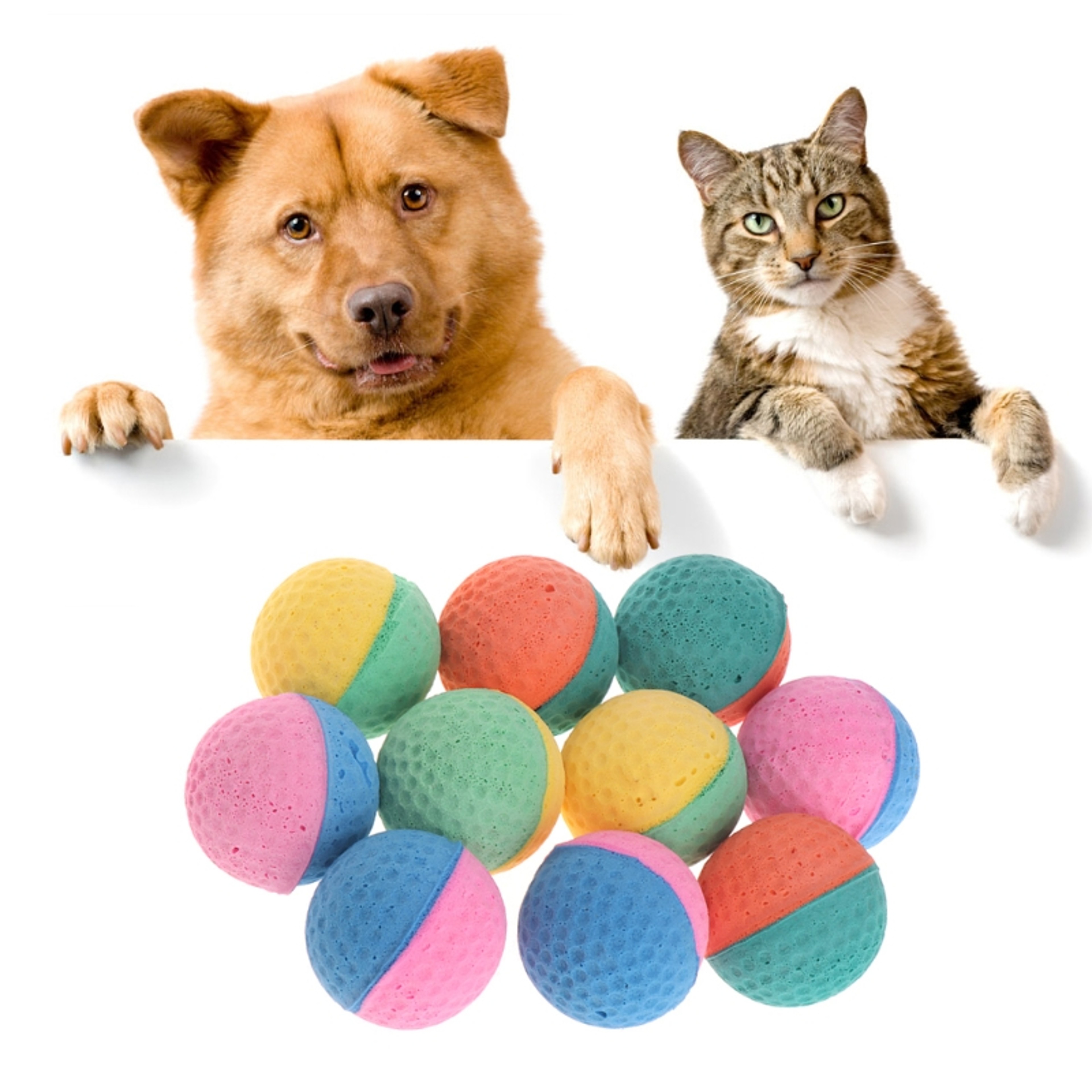 Colorful 10PCS Pet Balls: Interactive Toy for Small to Medium Dogs - Perfect for Outdoor Training & Fetch Play – view 5