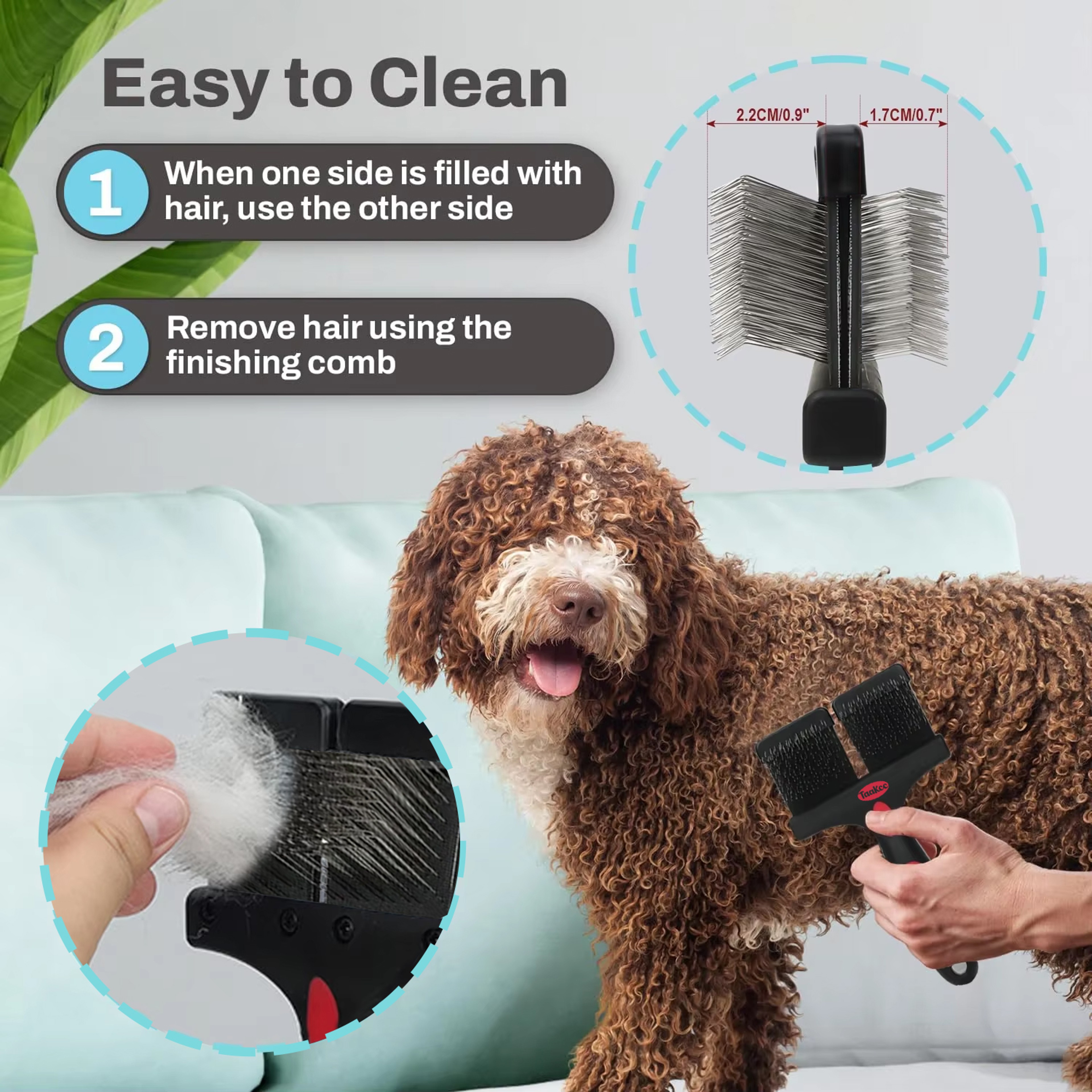 Pet Grooming Brush  Deshedding Comb For Dogs And Cats 0