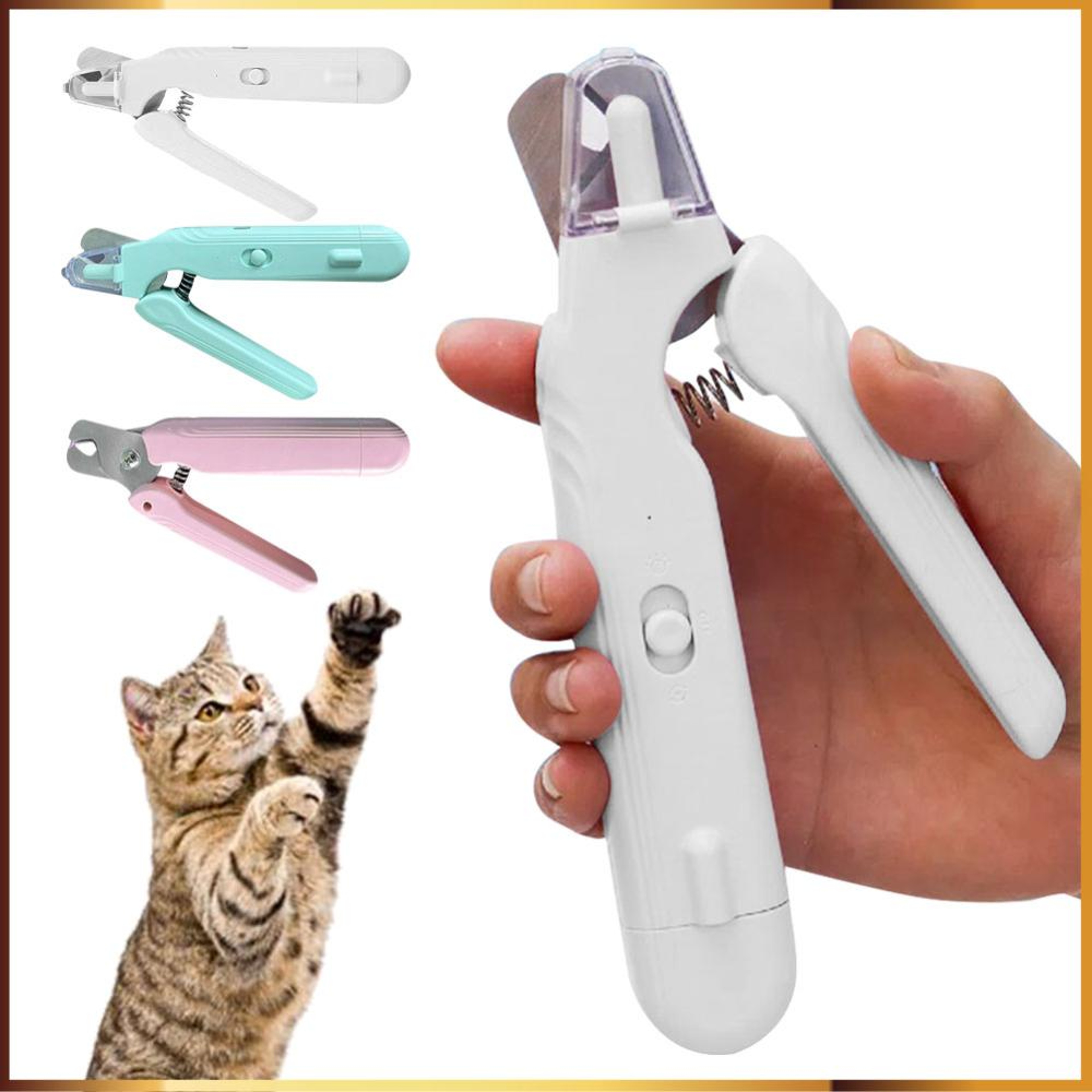 Electric Pet Nail Clippers  Dog Cat Nail Groomer With Safety Lock Stainless Steel Pet Nail Trimmer 1