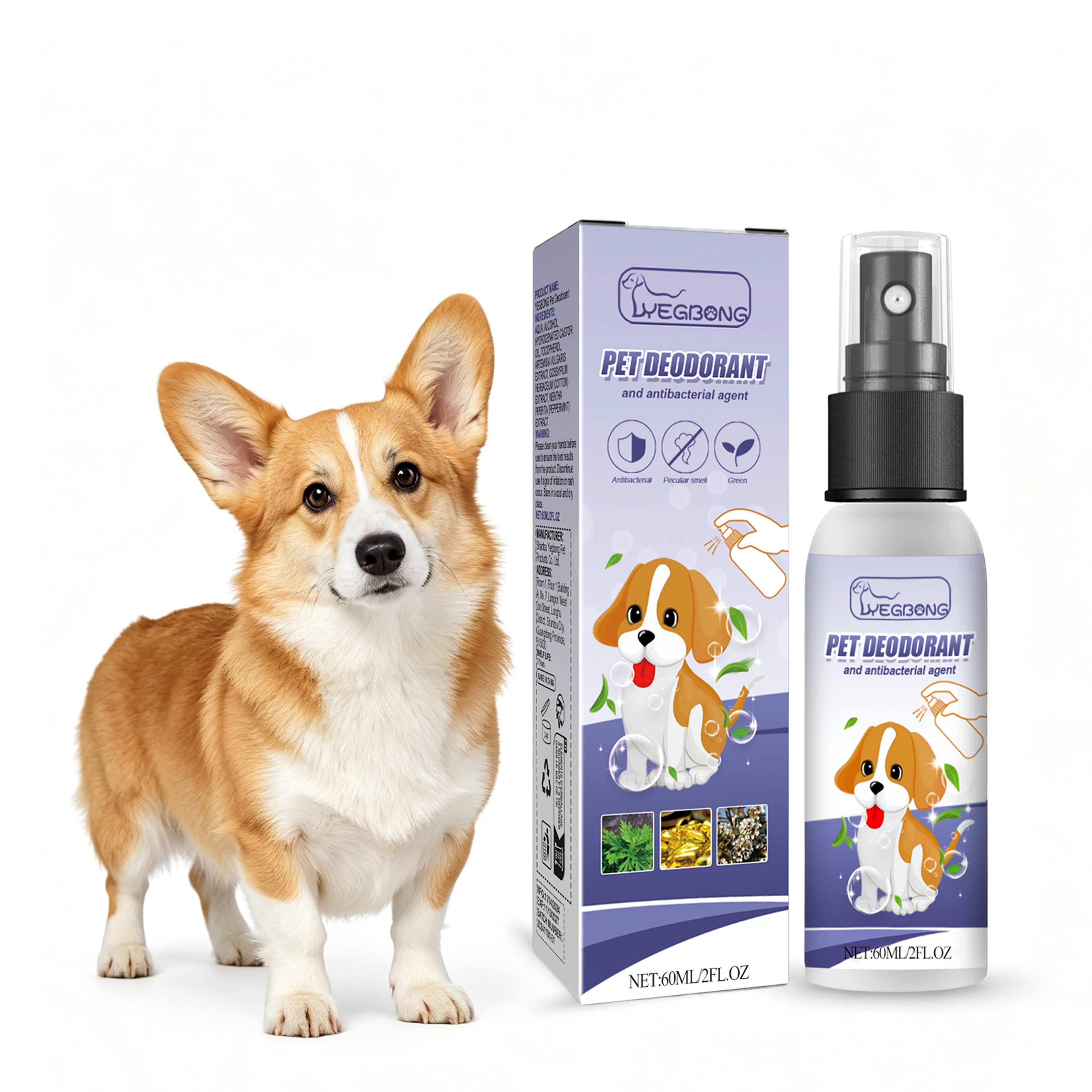 Natural Pet Odor Eliminator Spray for Dogs & Cats – view 1
