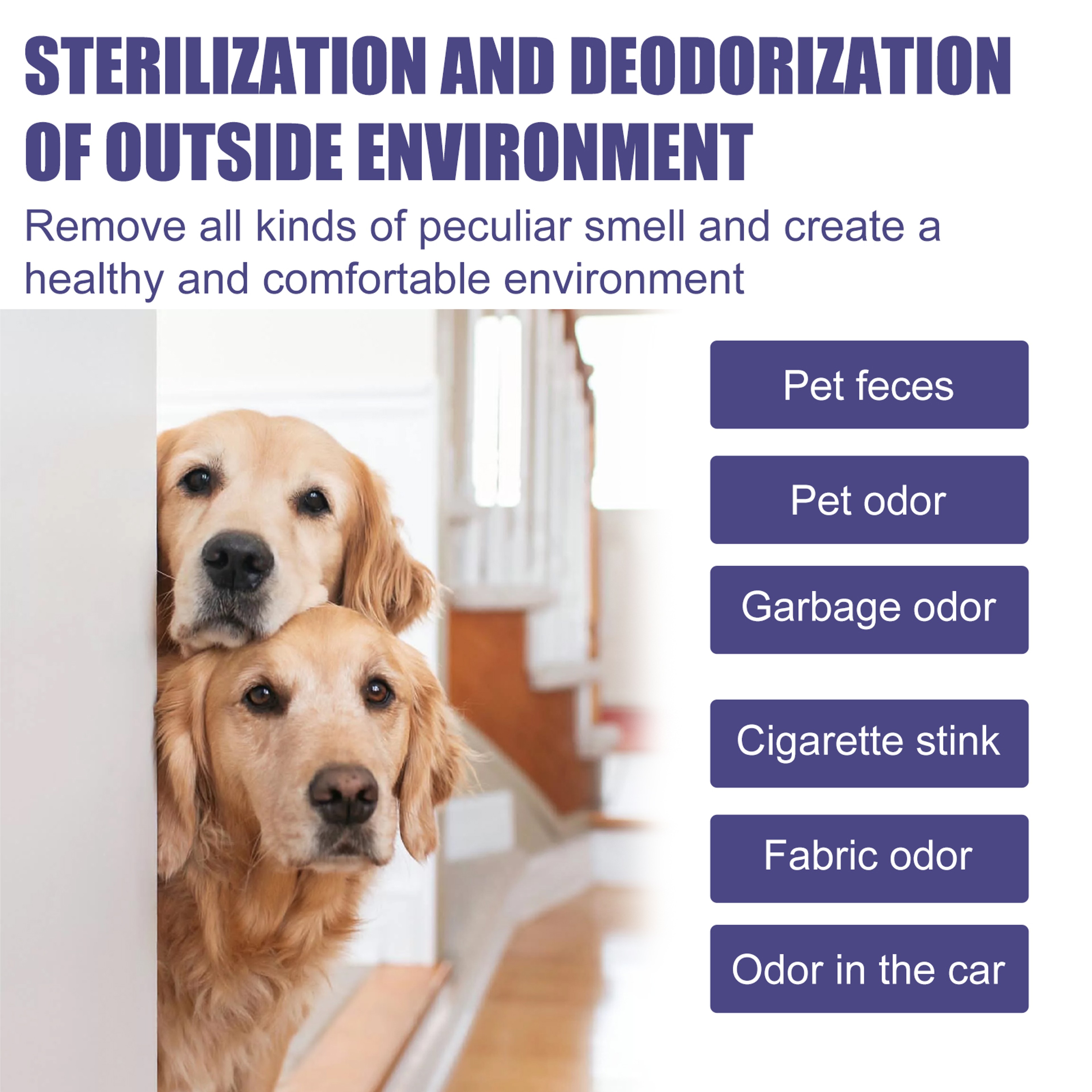 Natural Pet Odor Eliminator Spray for Dogs & Cats – view 2