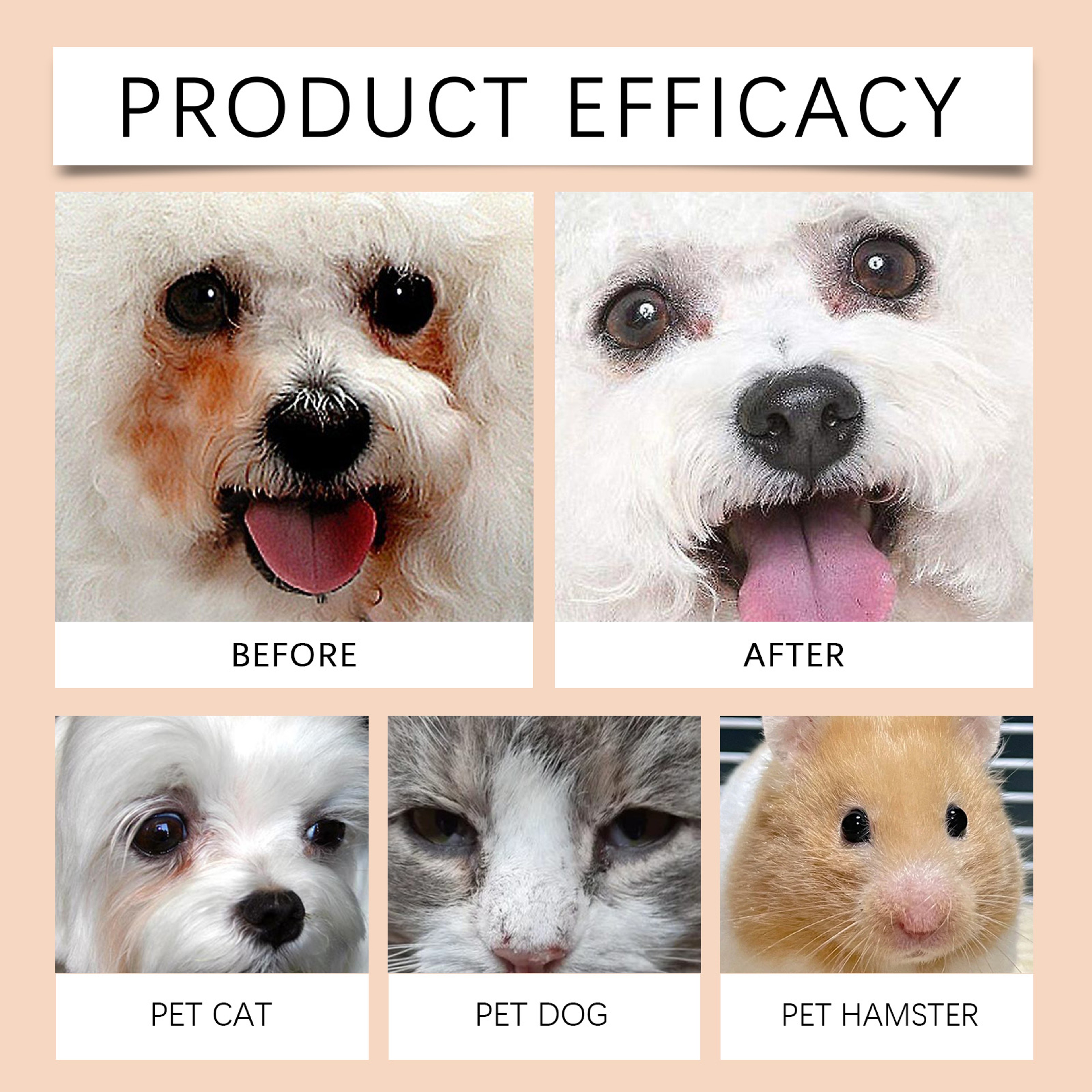 Pet Tear Stain Remover Balm For Dogs  Cats Gentle Eye Care Cleaner 3