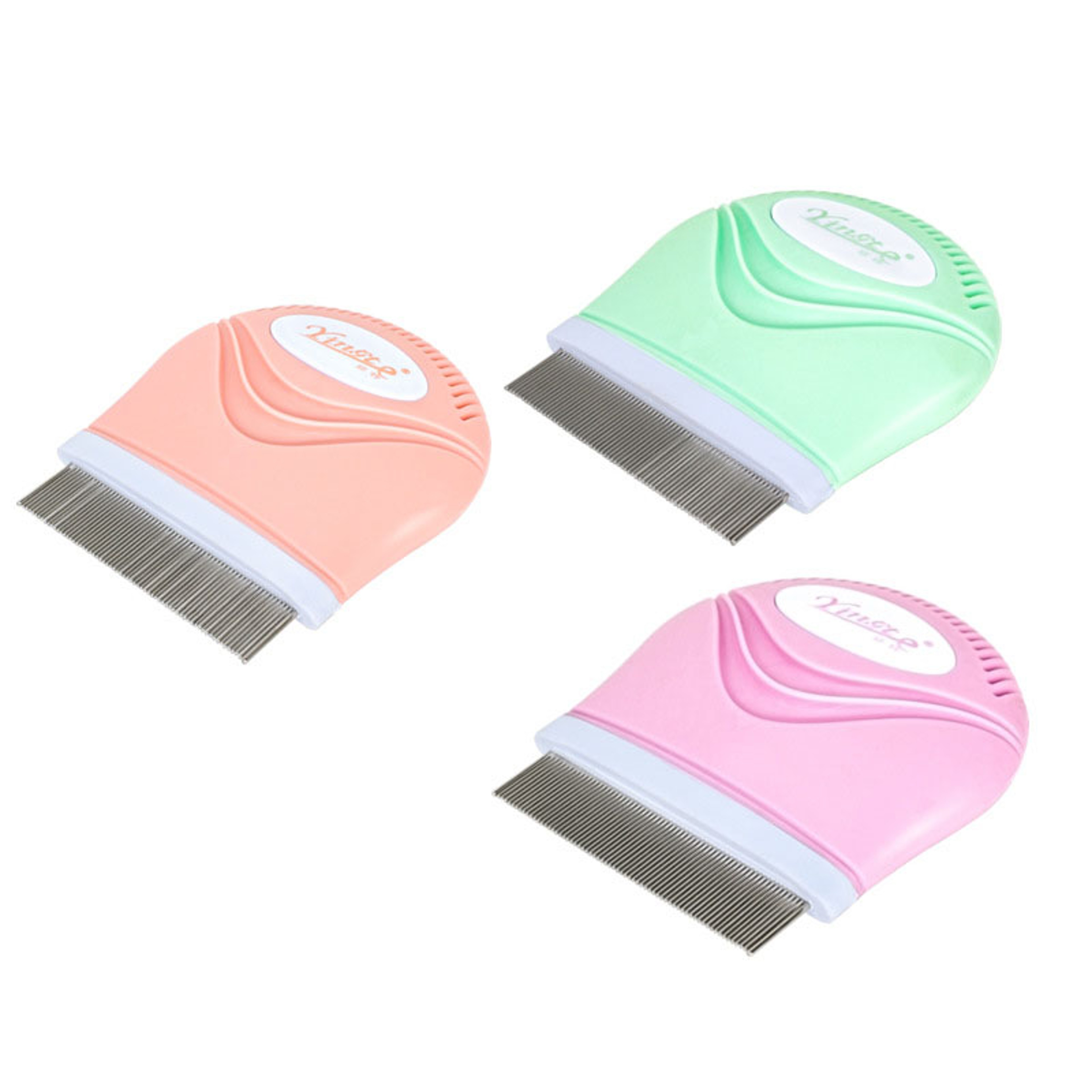 Stainless Steel Pet Flea Comb For Dogs  Cats Fine Tooth Grooming  Tear Stain Cleaning Brush 4