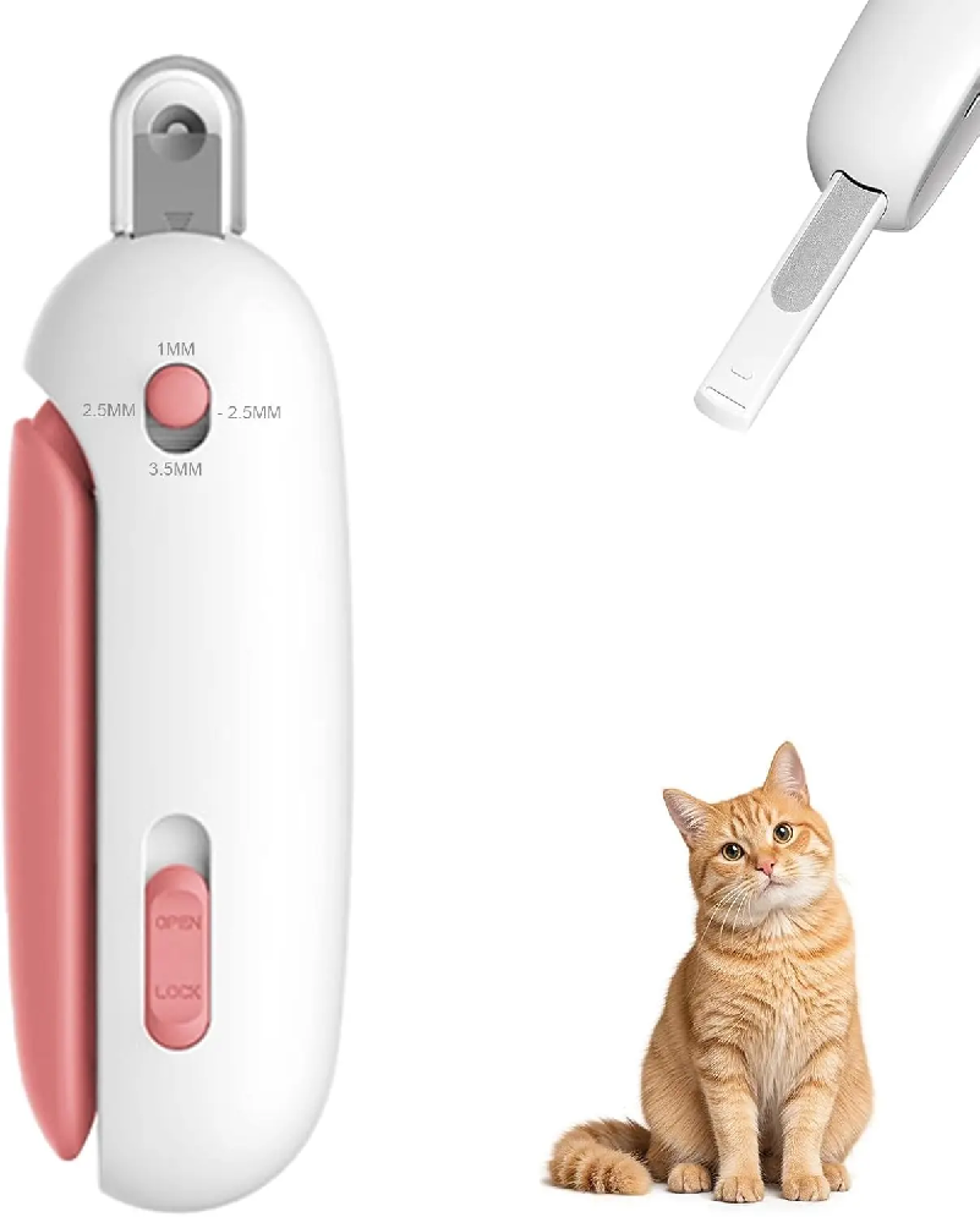 Safe Trim Pet Nail Clippers with Adjustable Safety Guard & Stainless Steel Precision Blades – view 2