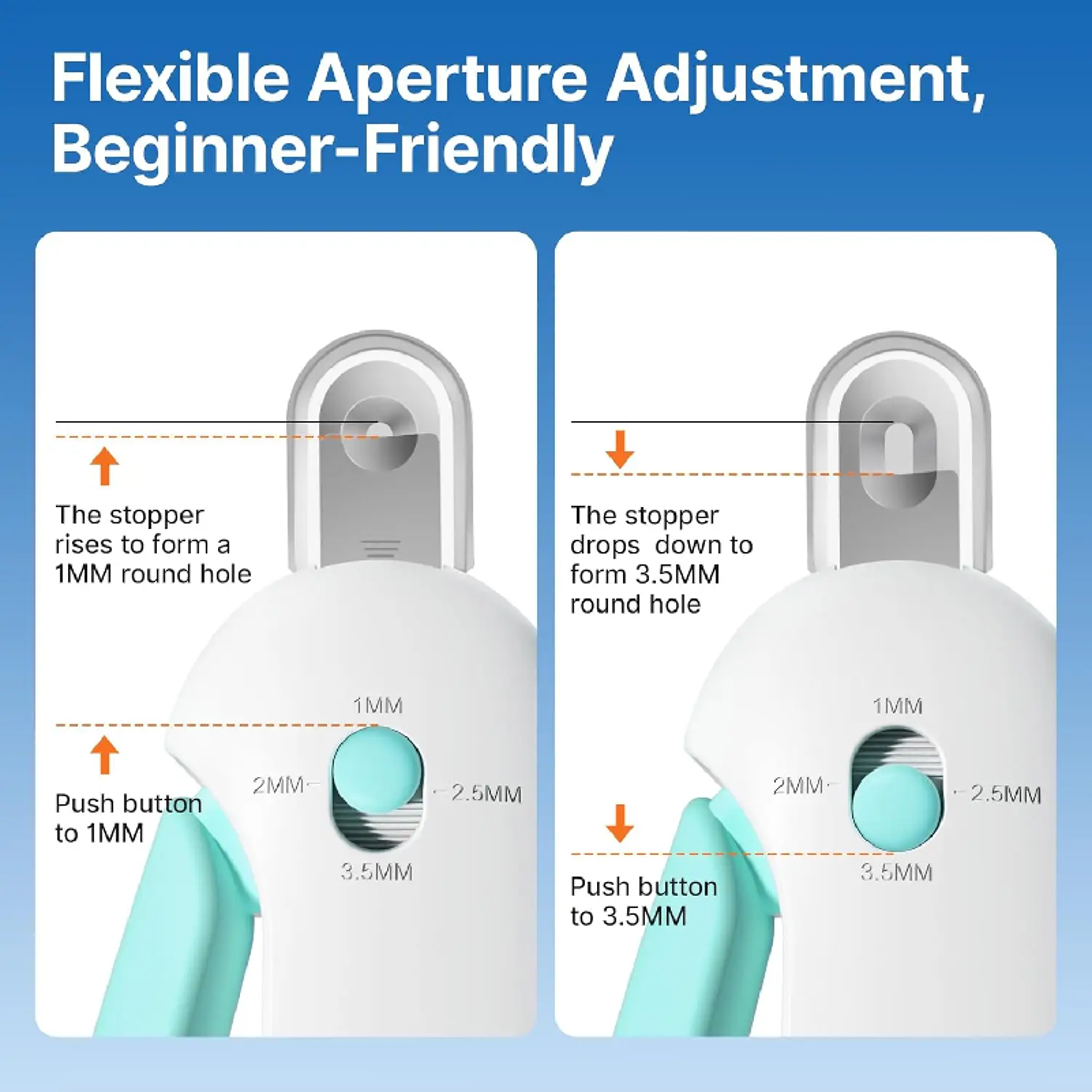 Safe Trim Pet Nail Clippers with Adjustable Safety Guard & Stainless Steel Precision Blades – view 3