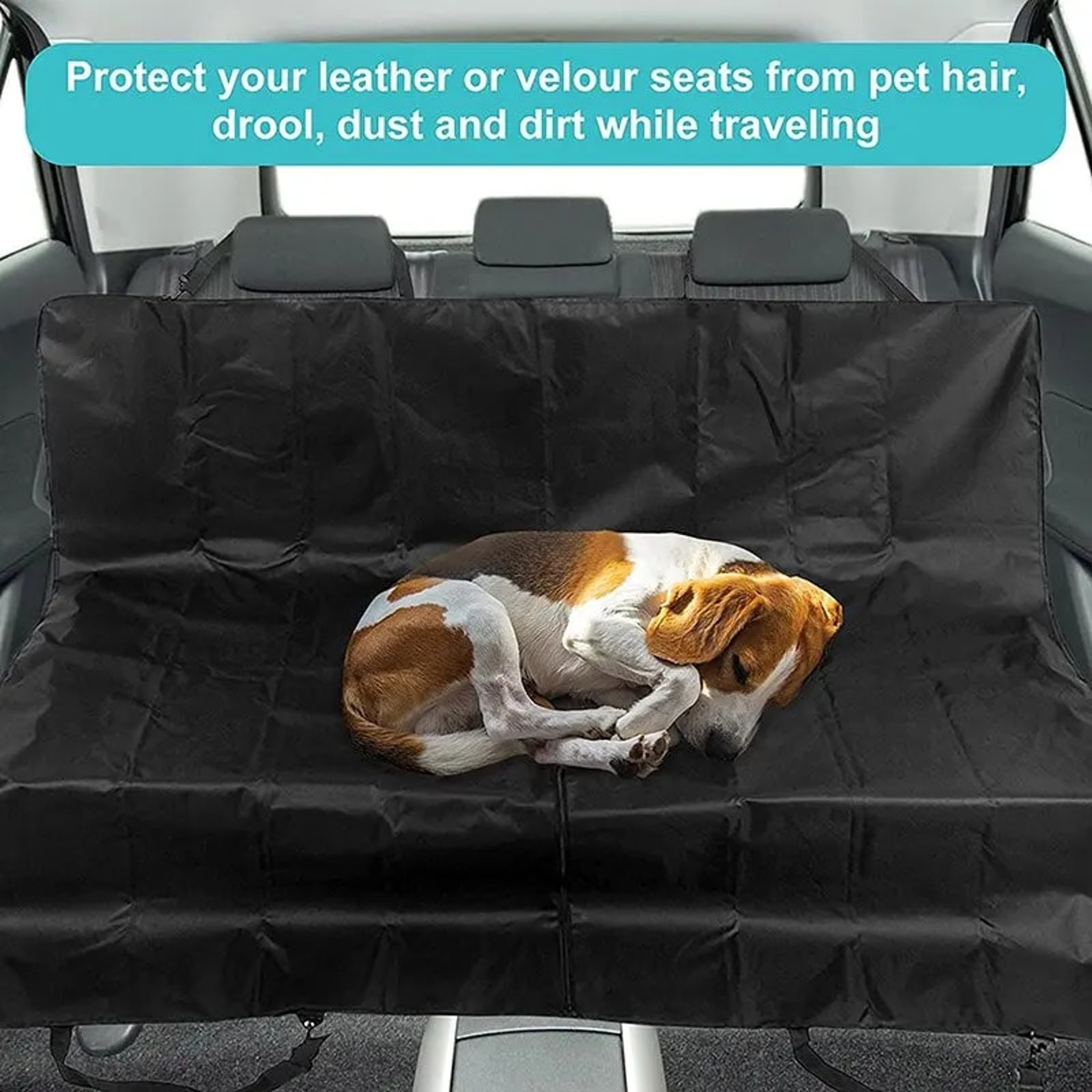 Foldable Heavy Duty Waterproof Pet Dog Car Seat Cover: Protect, Scratchproof, Nonslip – view 3