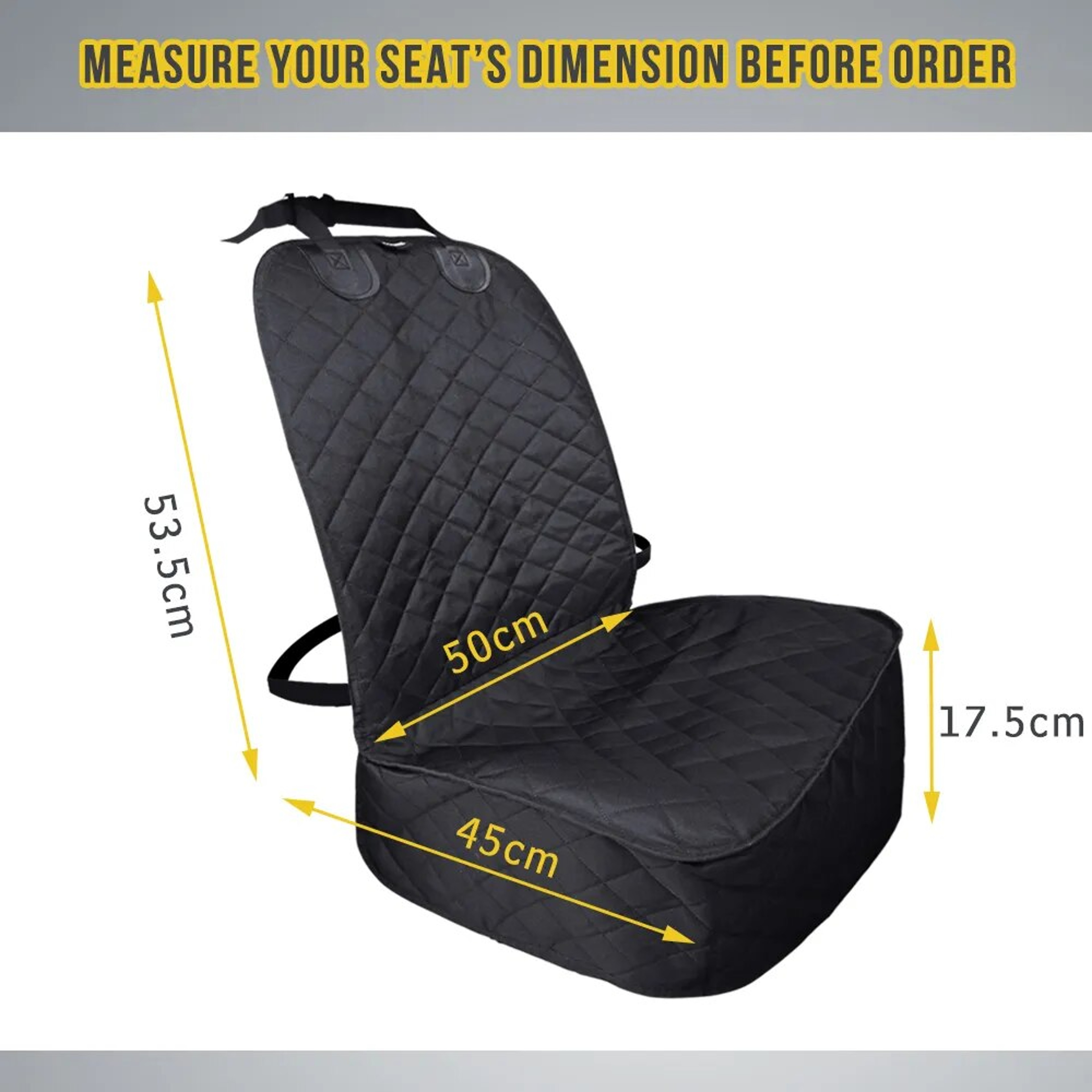 Waterproof Dog Car Seat Cover for Front Seats – view 2