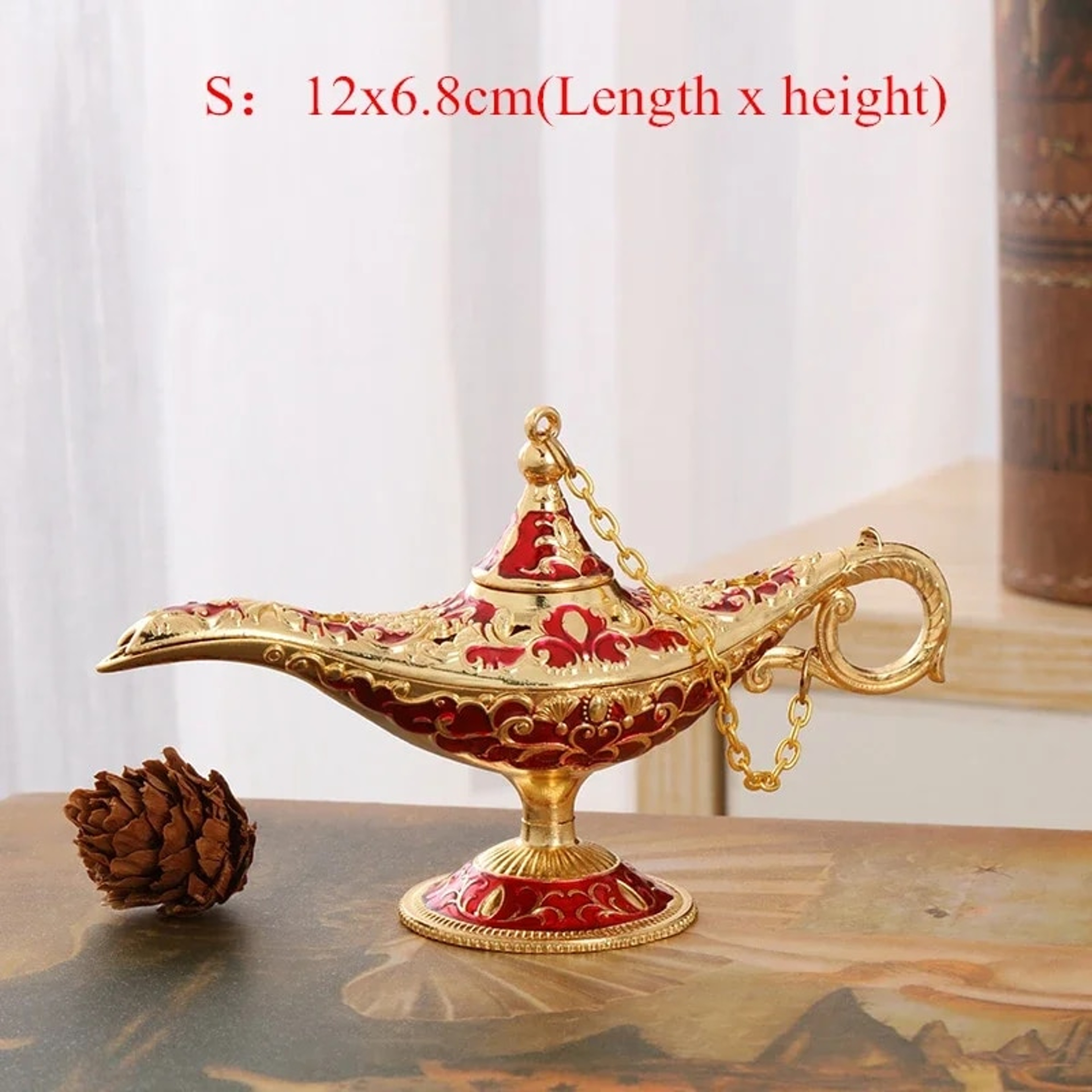 Vintage Aladdin Lamp: Magic Genie Tabletop Decor & Wedding Gift – view 2