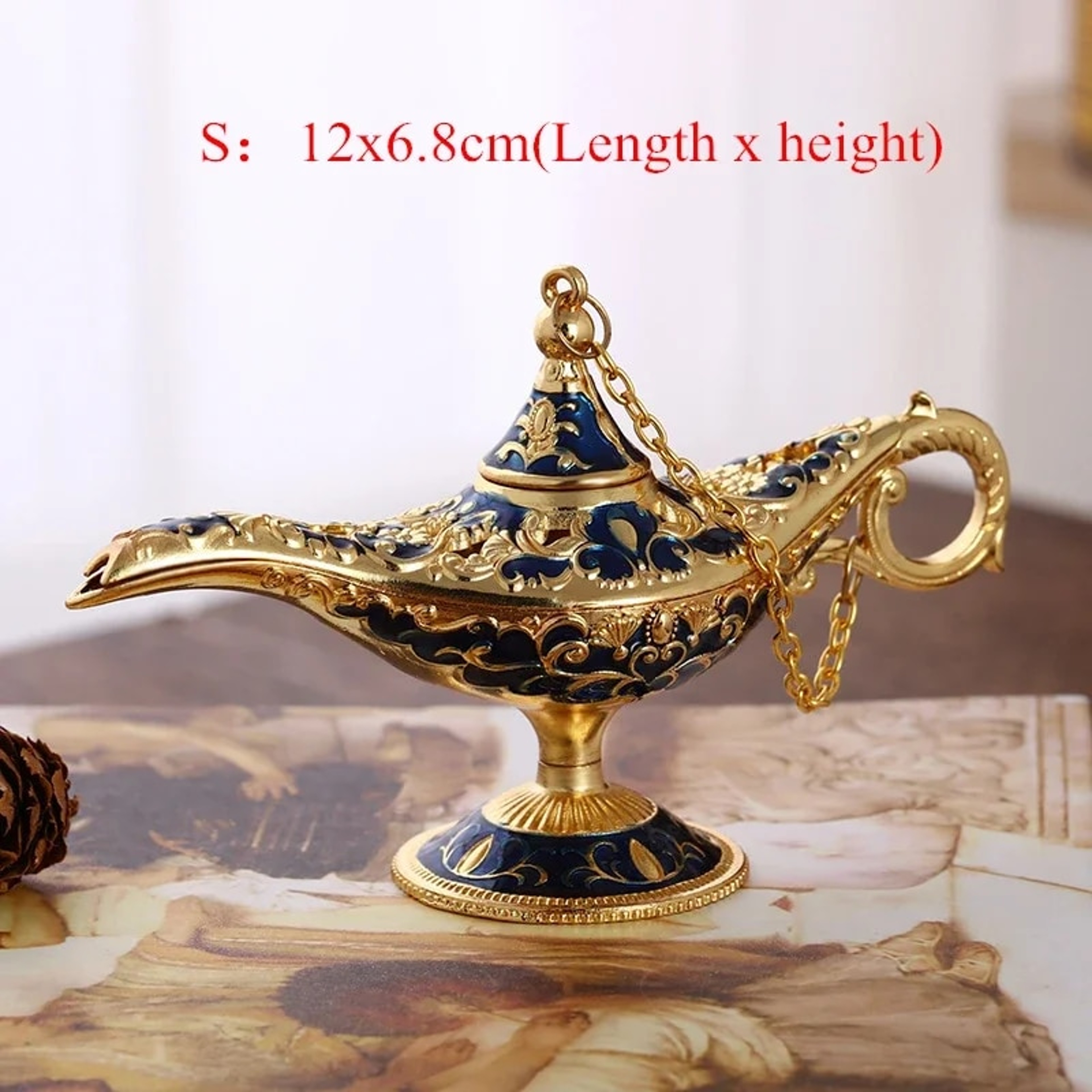 Vintage Aladdin Lamp: Magic Genie Tabletop Decor & Wedding Gift – view 3