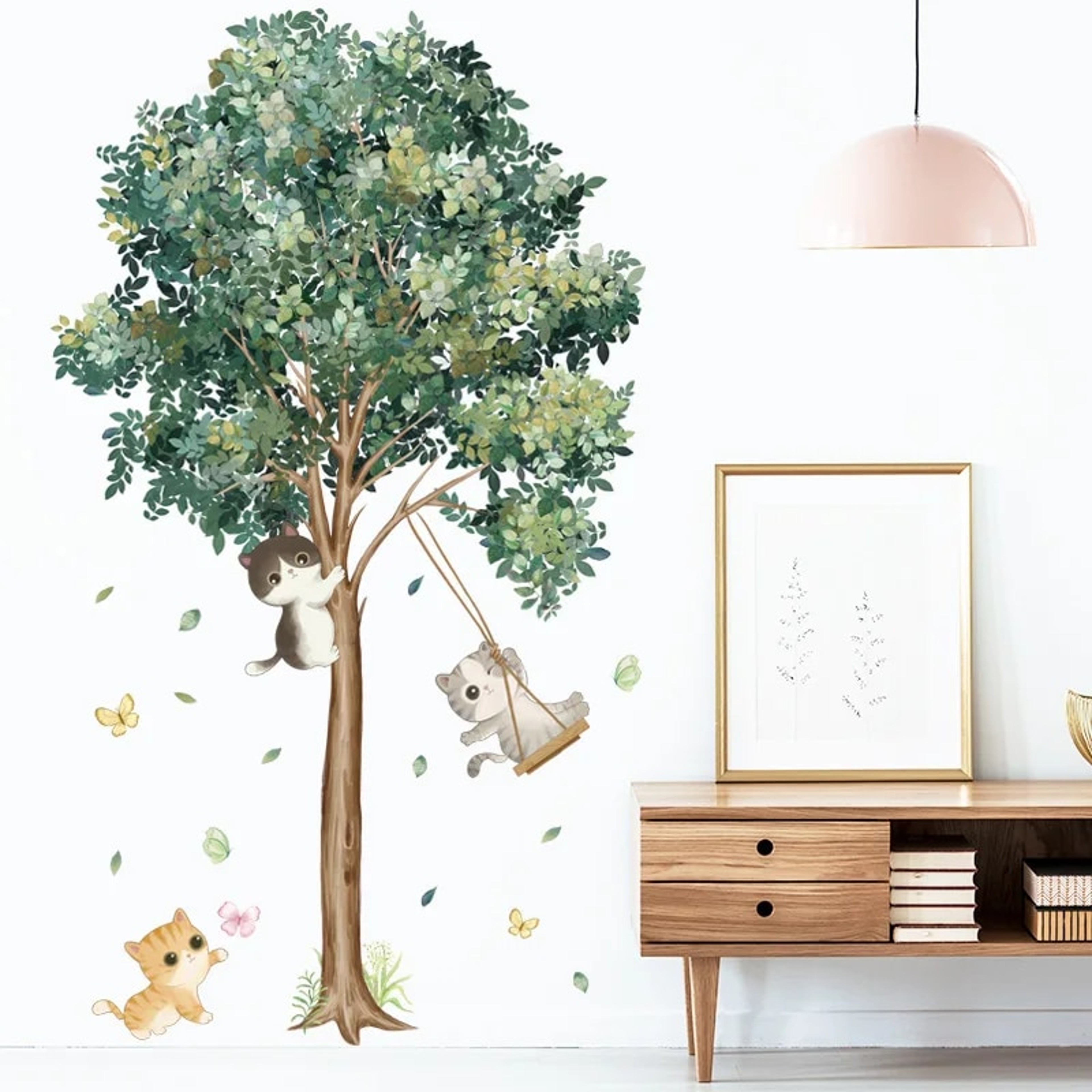 Large Nordic Tree Wall Stickers Living Room Decoration Bedroom Home Decor Art Removable Decals – view 2