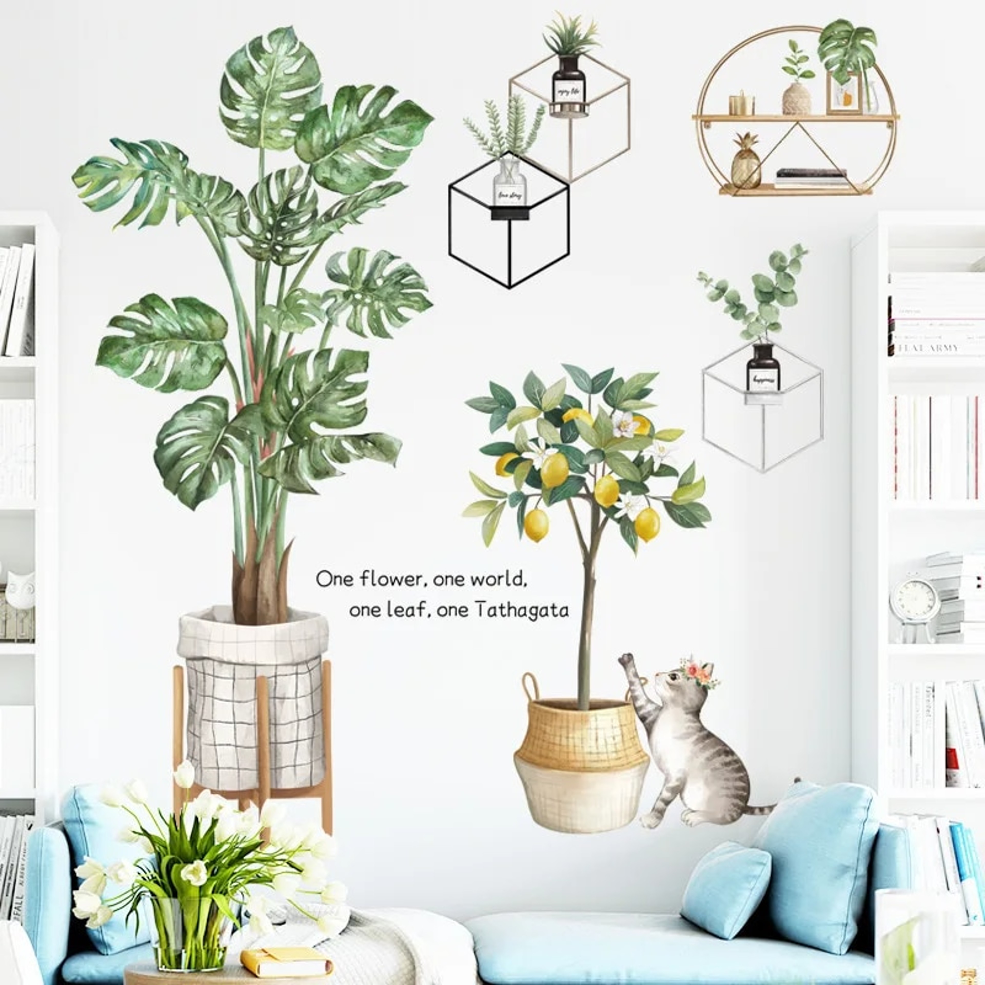 Large Nordic Tree Wall Stickers Living Room Decoration Bedroom Home Decor Art Removable Decals – view 15