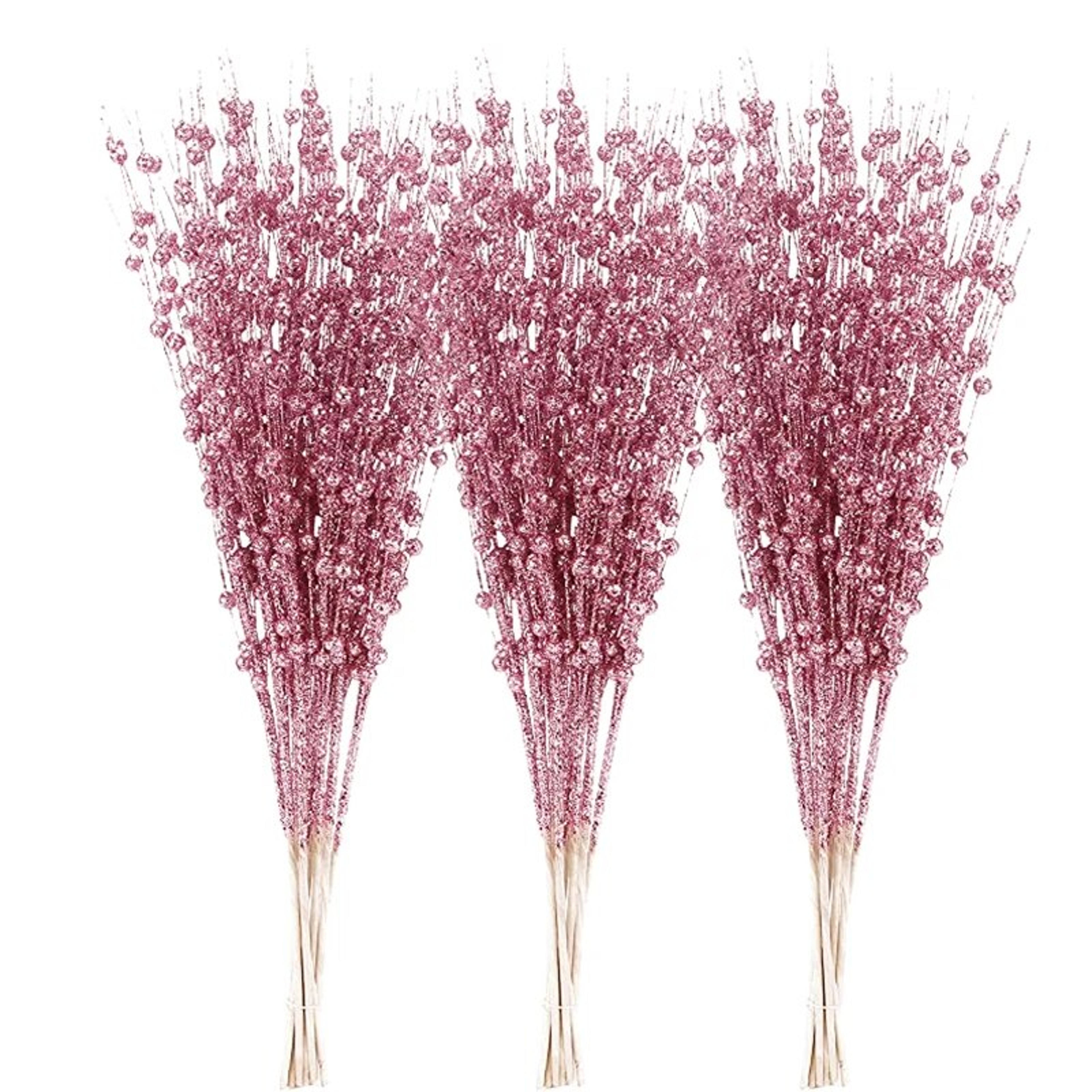 12pcs Gold Christmas Decorative Berry Stem | DIY Wreath, Tree Decor, Holiday Crafts & Gifts – view 14