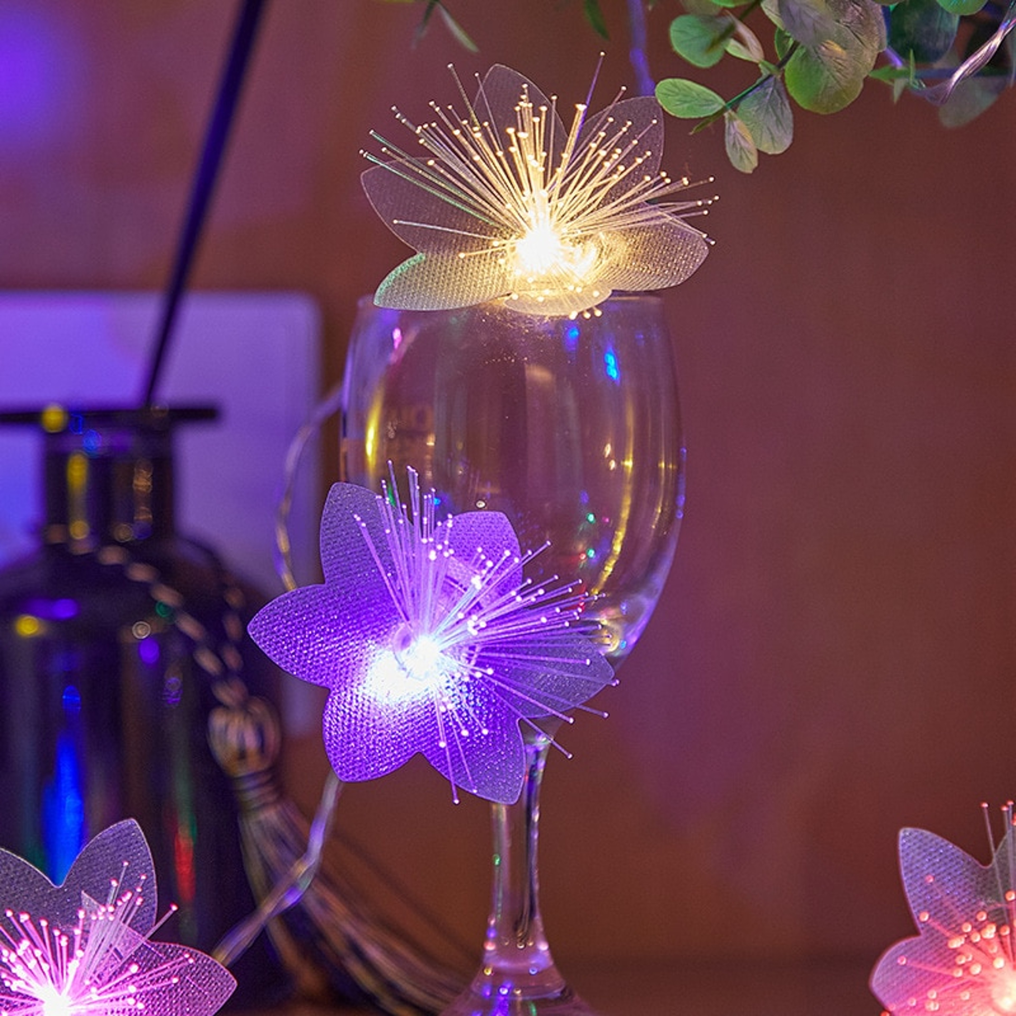 Battery-Operated LED Fiber Optic Fairy Lights for Christmas & New Year's Decor | Garland, Artificial Flowers, Festoon – view 5