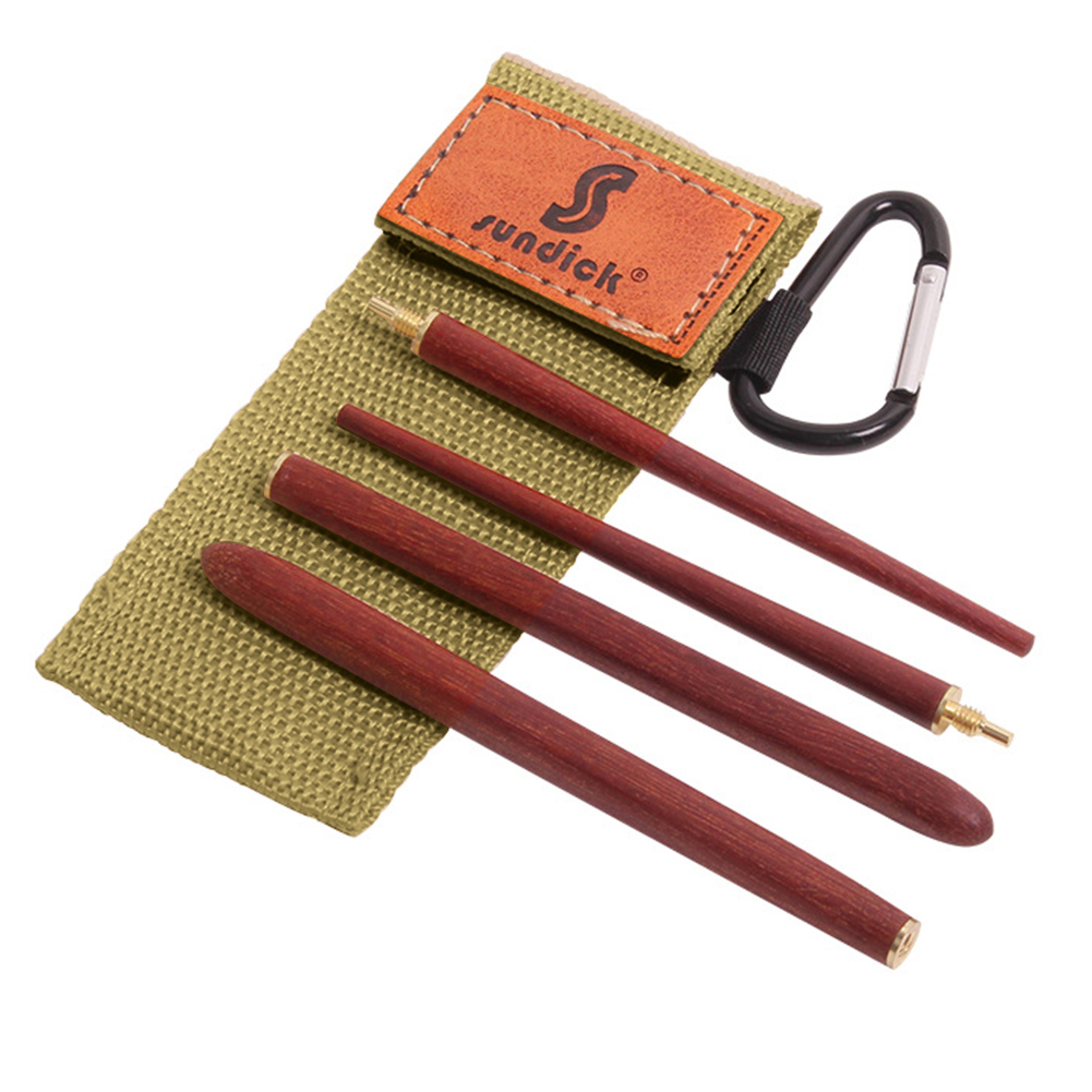 Portable Mahogany Folding Chopsticks for Outdoor Camping and Picnic - Telescopic Tableware Set – view 5
