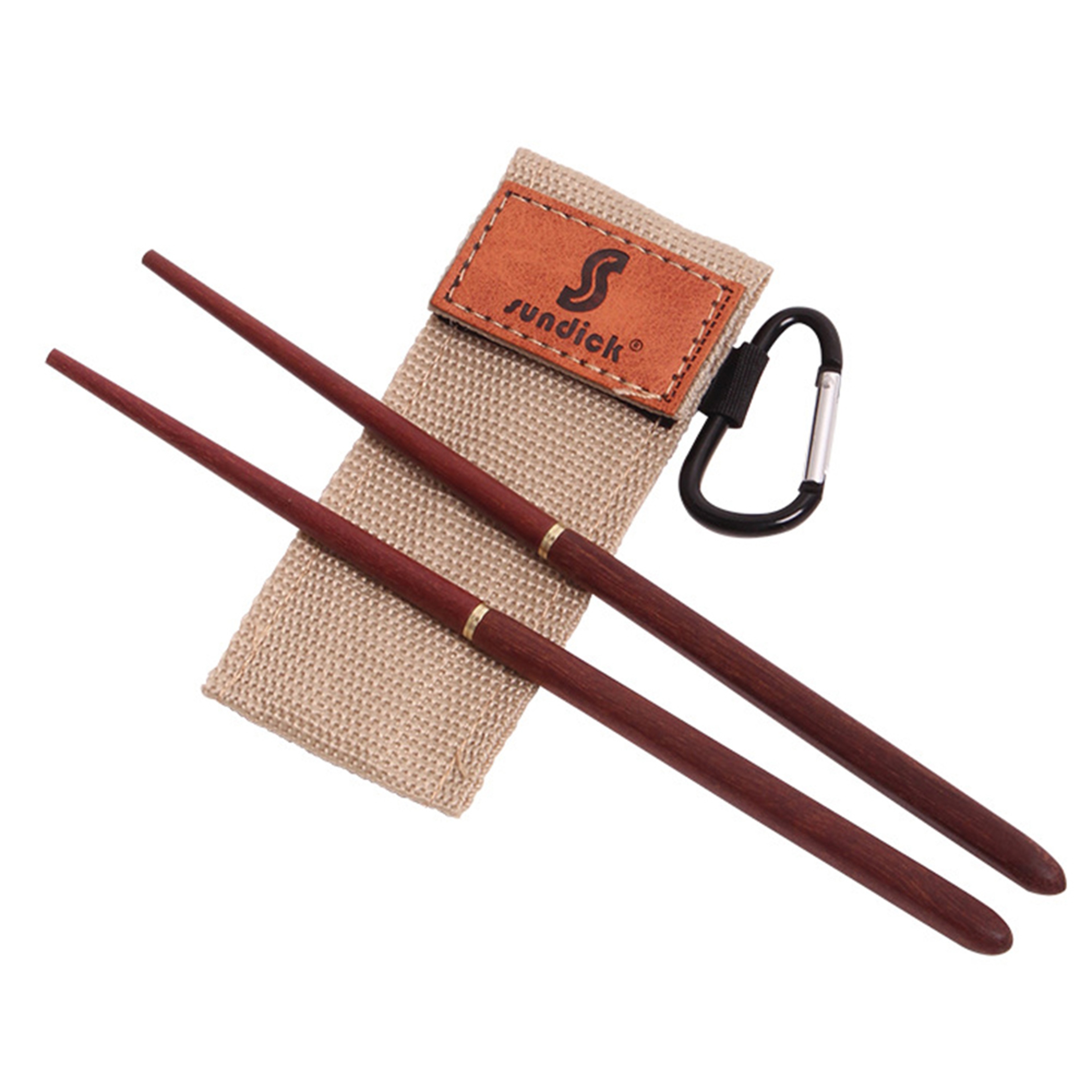 Portable Mahogany Folding Chopsticks for Outdoor Camping and Picnic - Telescopic Tableware Set – view 7
