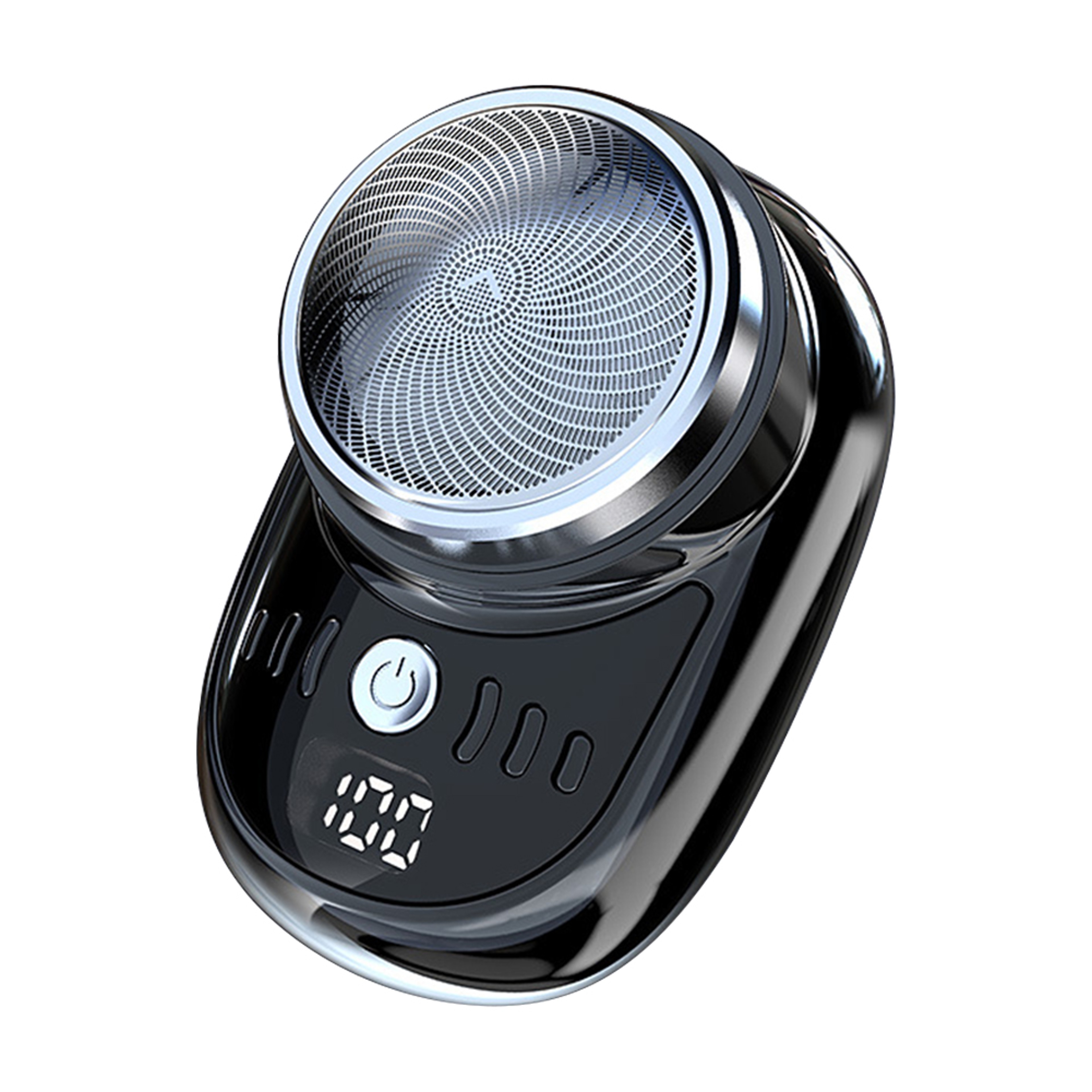 Pocket Travel Shaver Rechargeable Mini Beard Trimmer with Digital Display for Men  Women