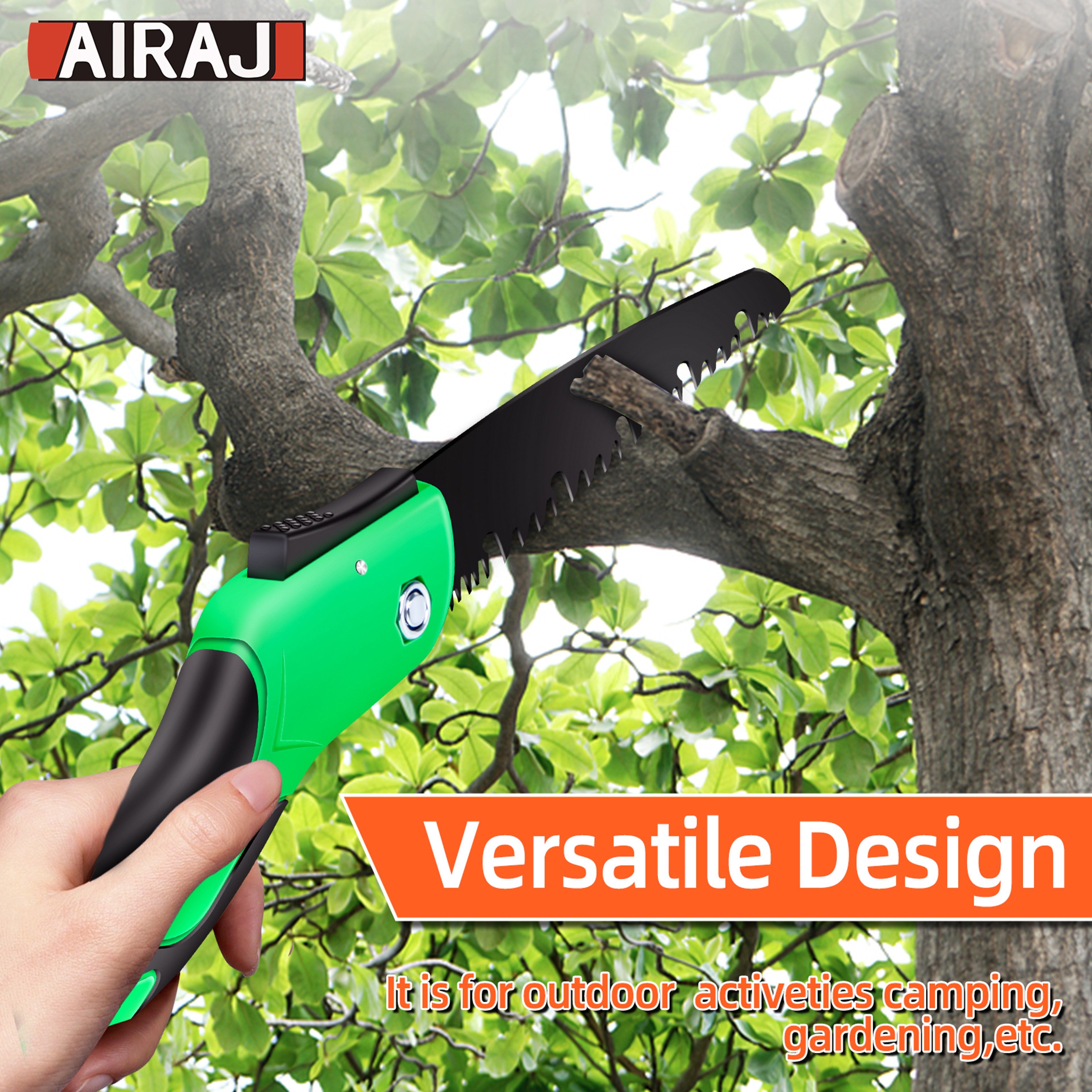 Extended Multi-functional Hand Saw, Portable Steel Saw for Woodworking, Camping & Outdoor Tree Cutting – view 2