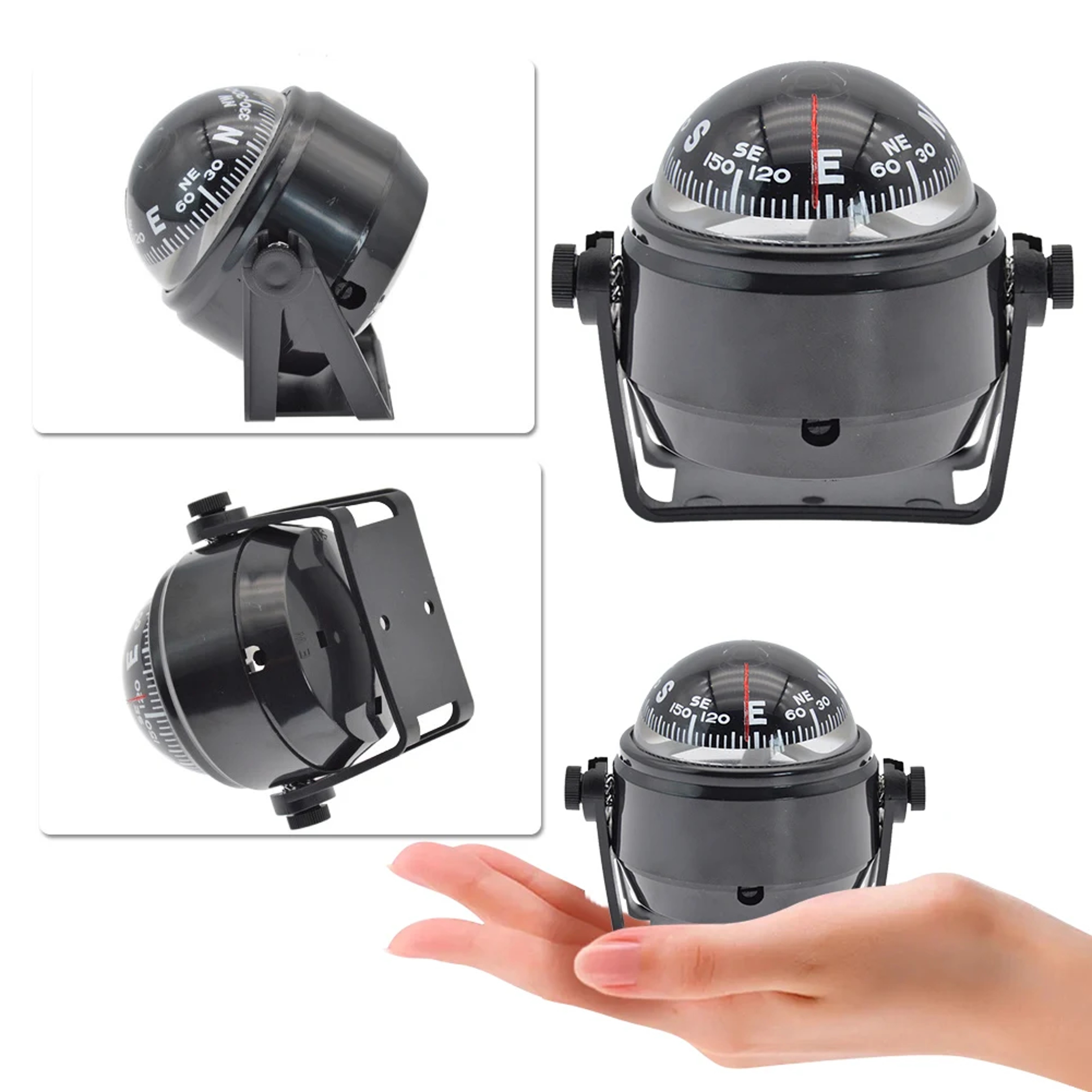 Adjustable Marine Compass For Boat And Car Dashboard Navigation 1