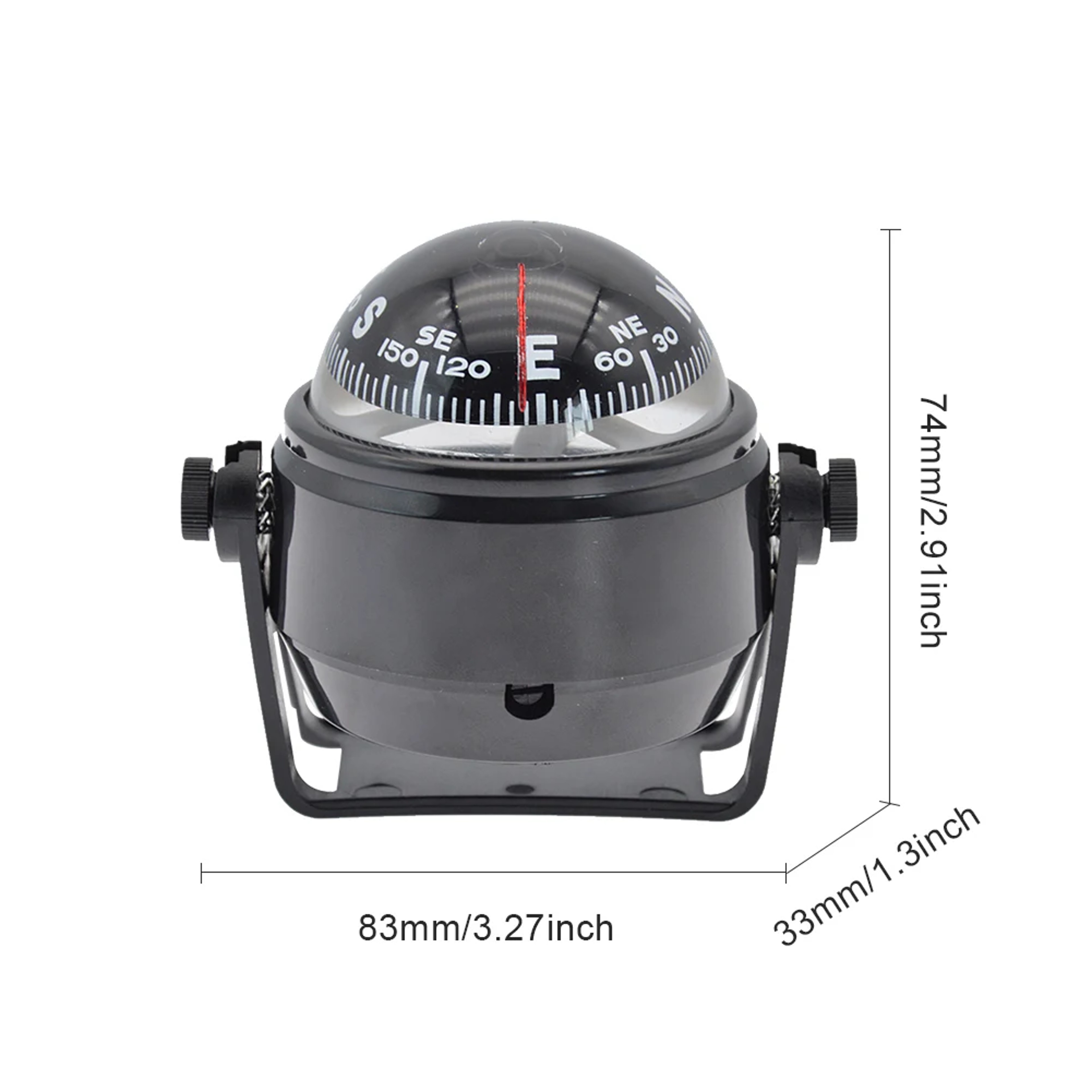 Adjustable Marine Compass For Boat And Car Dashboard Navigation 5