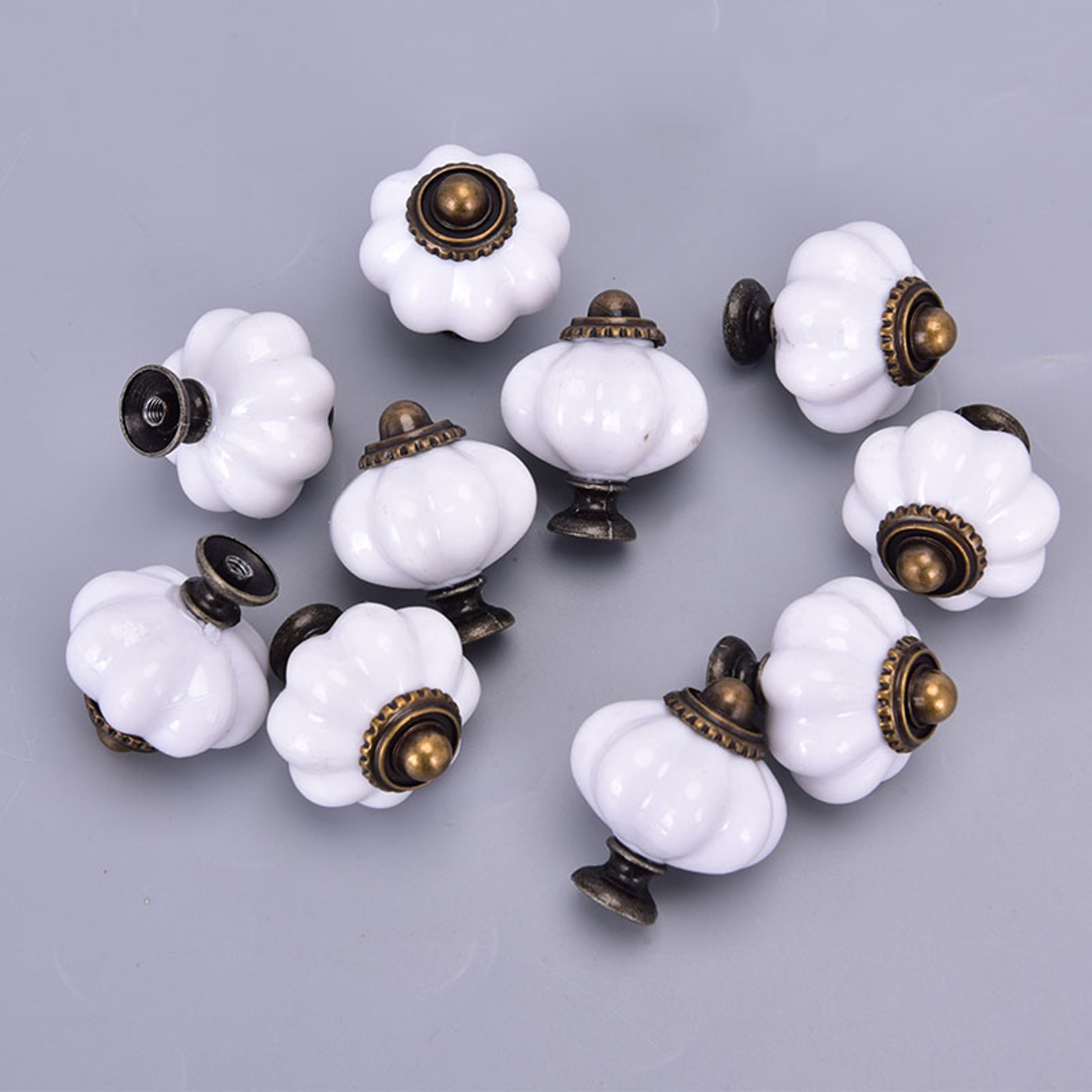 Vintage Pumpkin Cabinet Knobs For Drawers Dressers And Cupboards 1