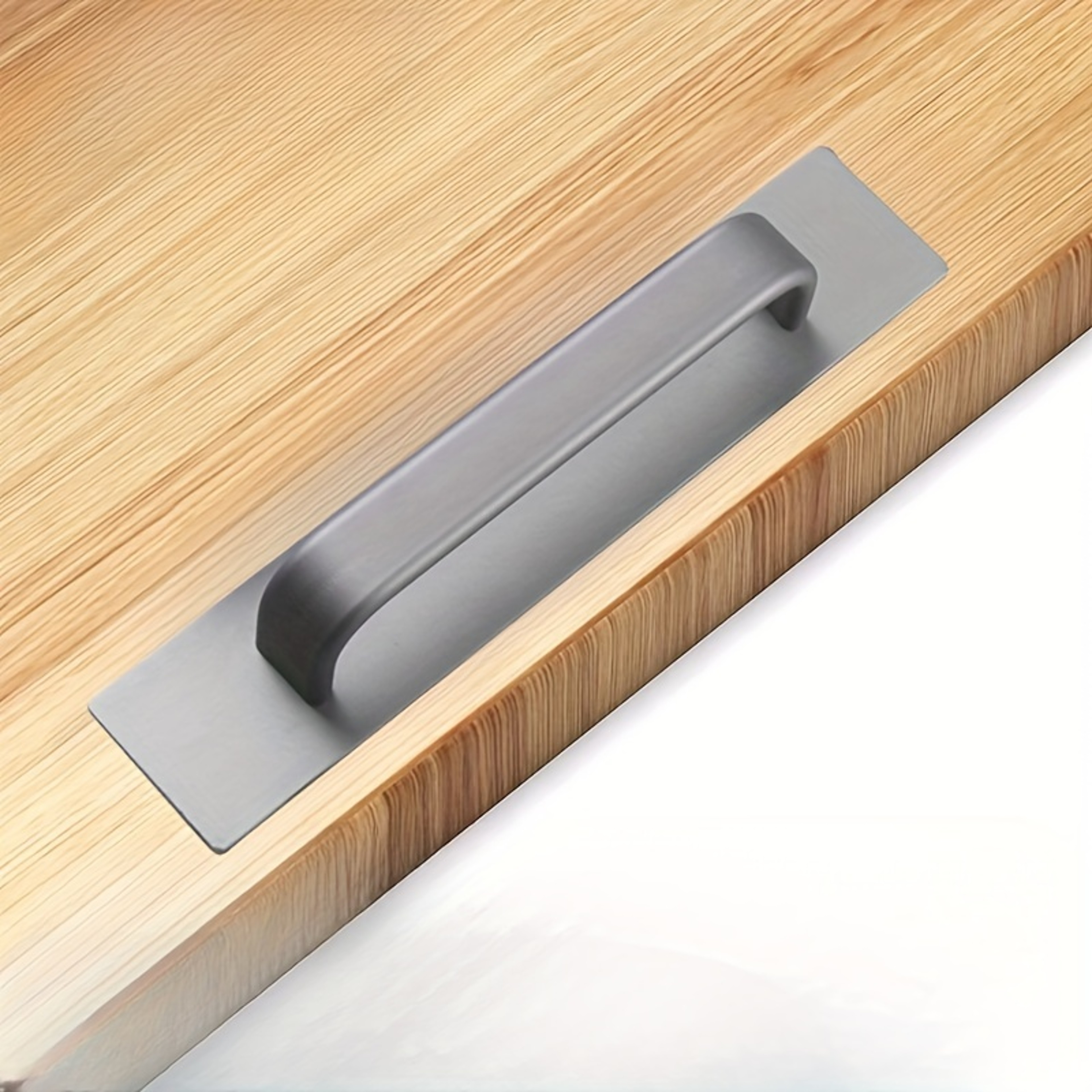 Self Adhesive Door Handle Aluminum Alloy No Drill Pull For Cabinets Windows And Sliding Doors 7