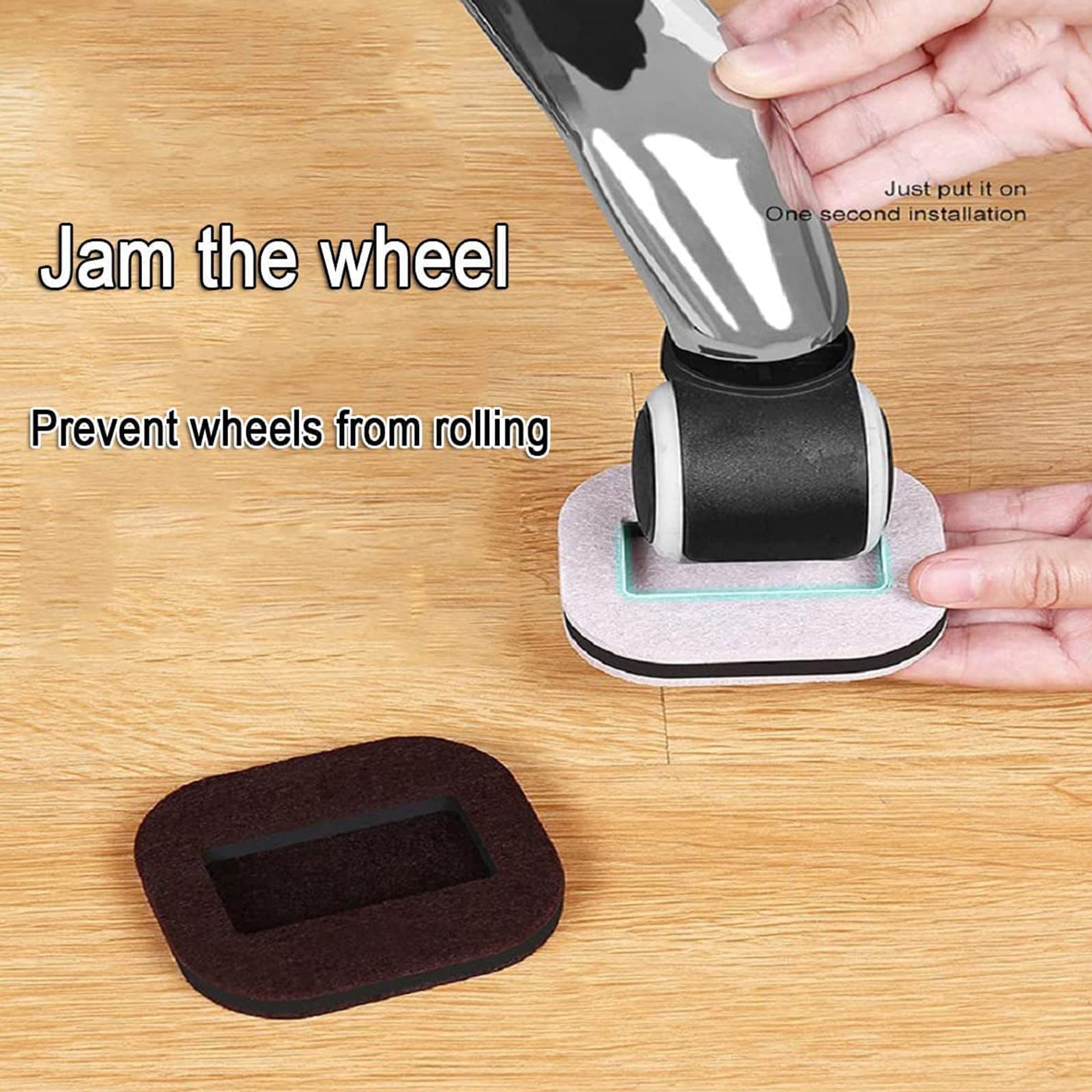 Office Chair Wheel Stoppers Chair Caster Cups For Hardwood Floor Protection 4