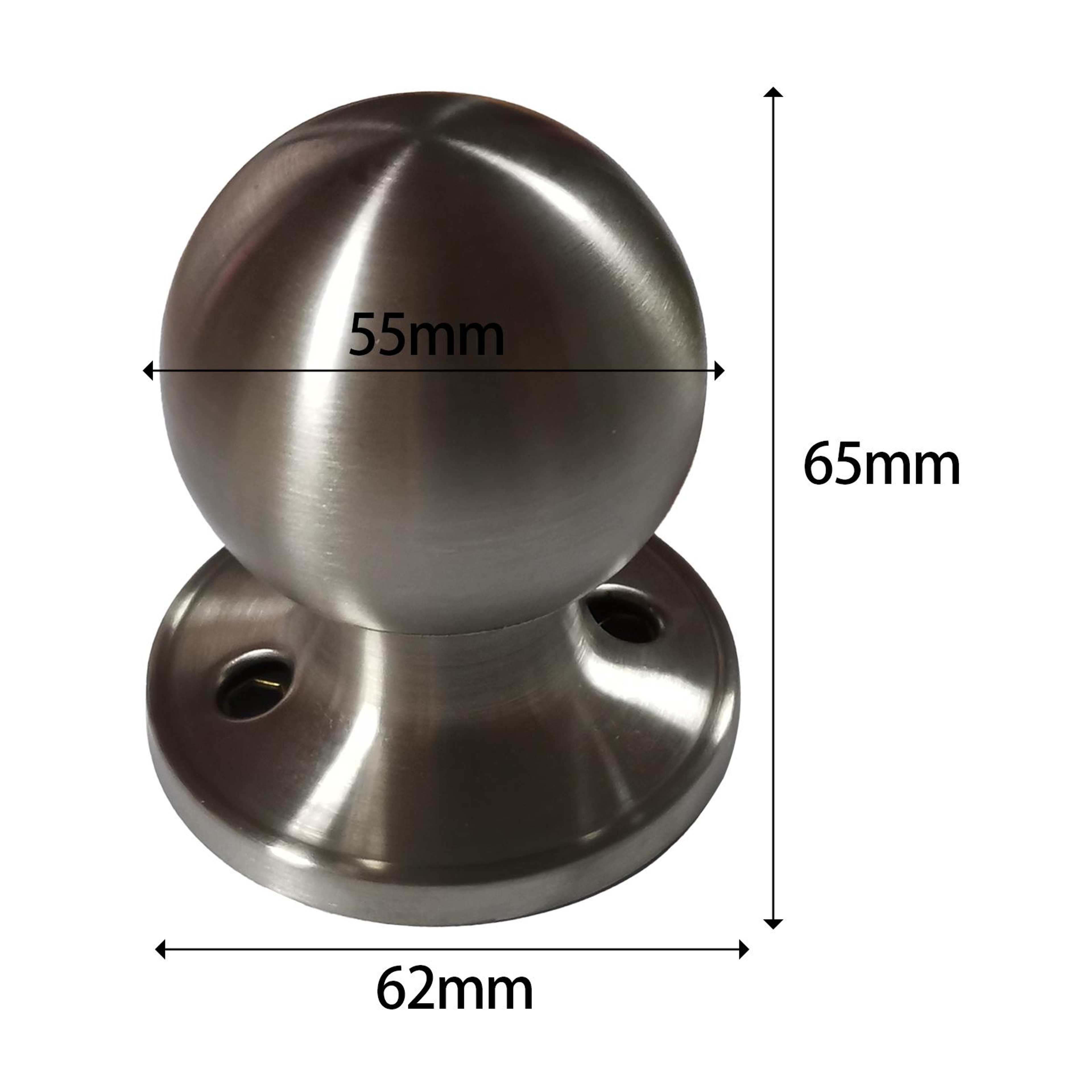 Satin Nickel Privacy Door Knob Stainless Steel Interior Lock Set – view 6
